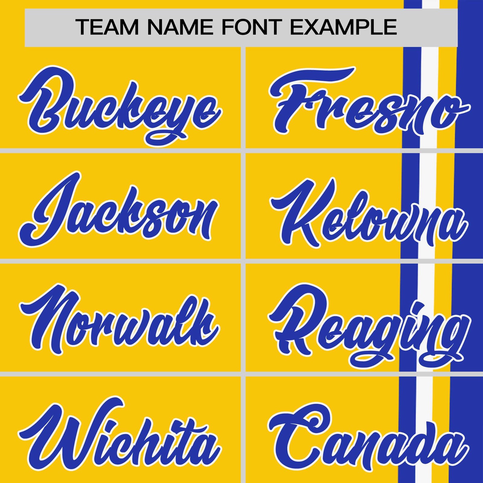 Custom Gold-01 Royal Blue-White Crew neck Color Contrast Design T-Shirts