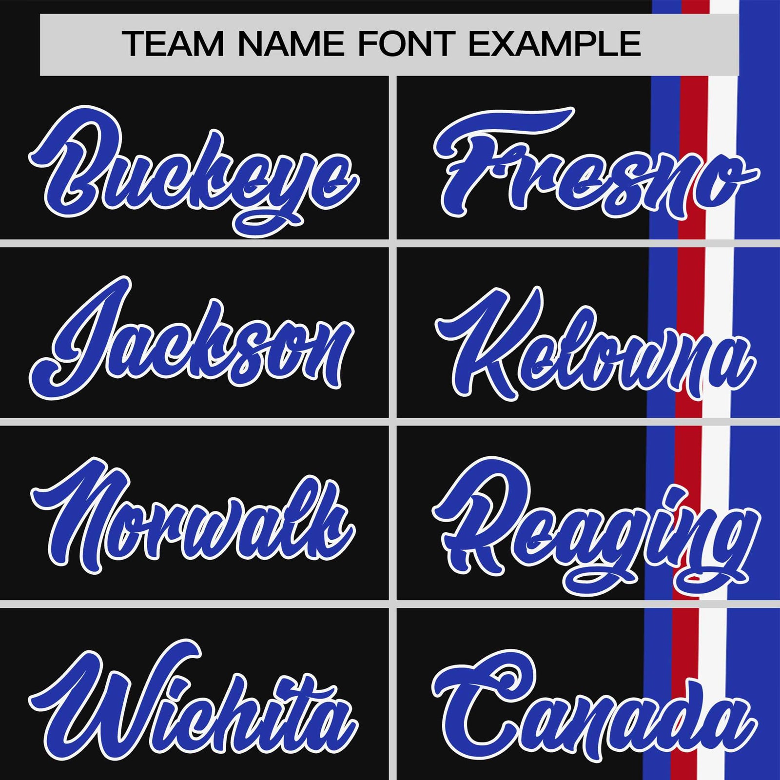 Custom Black Royal Blue-White Crew neck Color Contrast Design T-Shirts