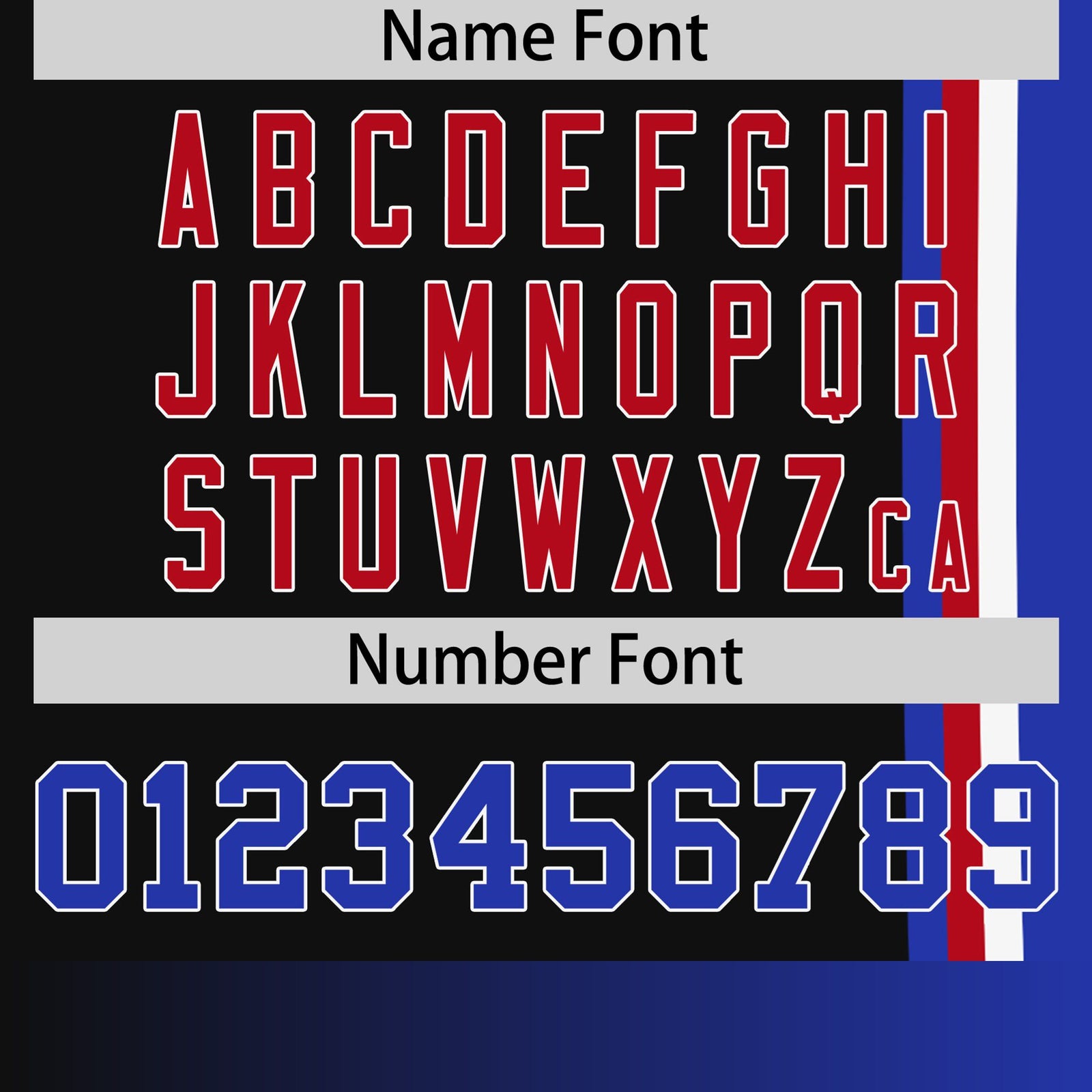 Custom Black Royal Blue-White Crew neck Color Contrast Design T-Shirts