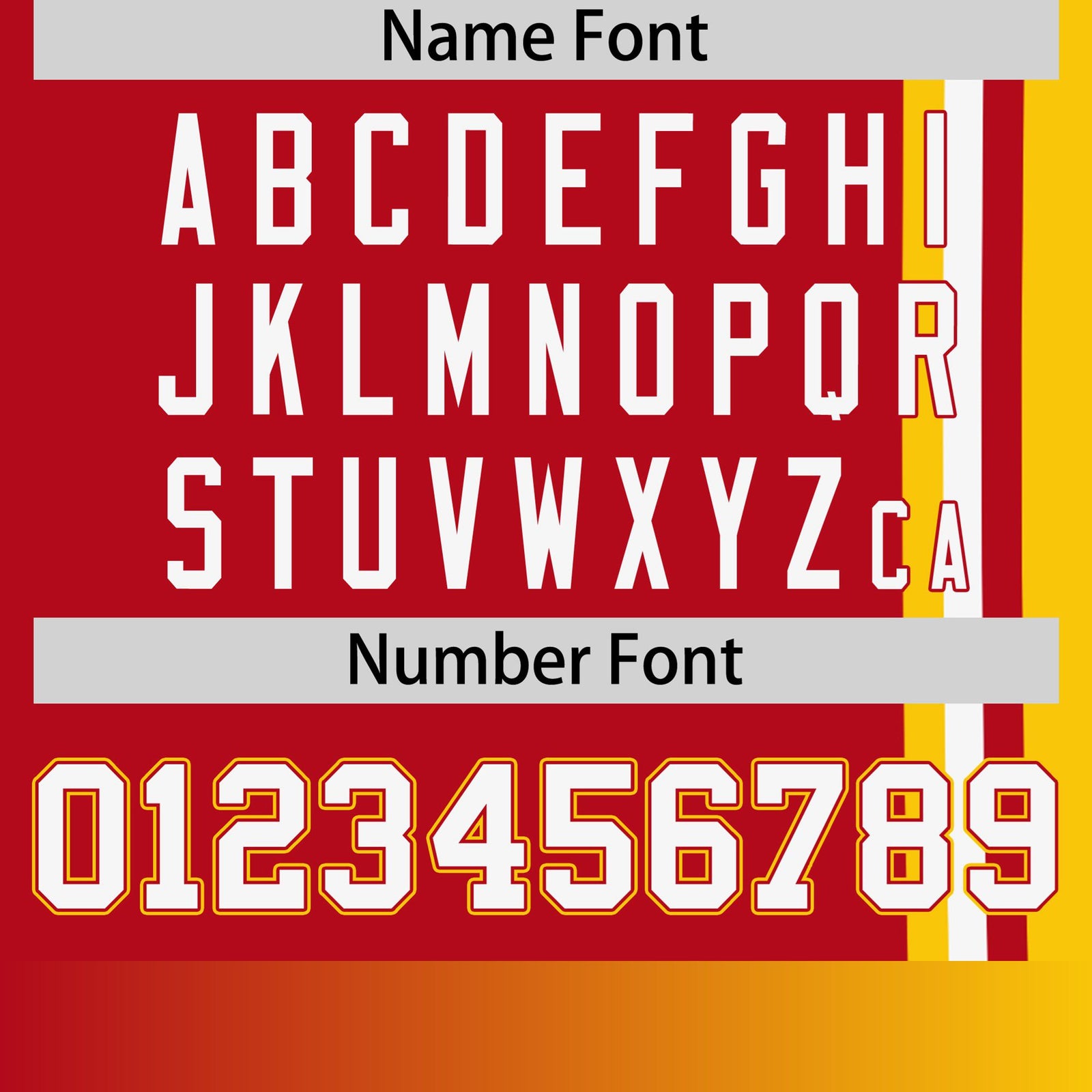 Custom Red Gold-01 White Crew neck Color Contrast Design T-Shirts