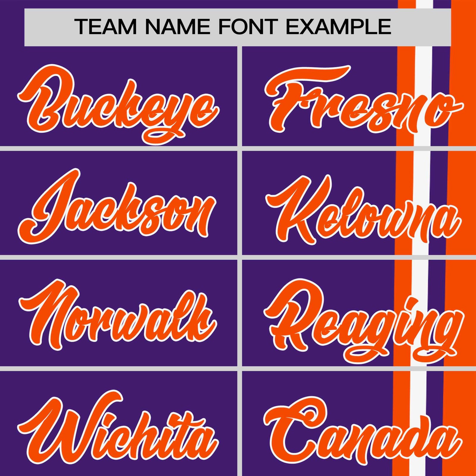 Custom Purple Orange-White Crew neck Color Contrast Design T-Shirts