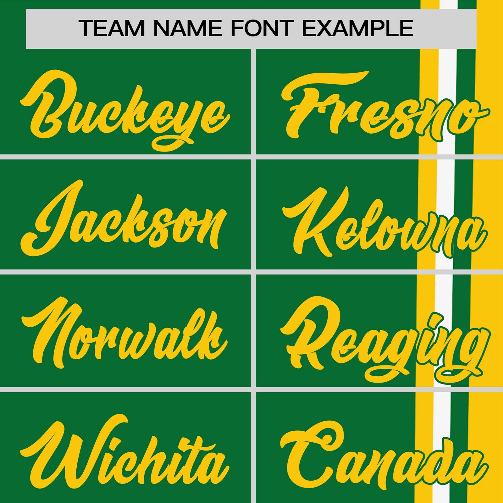 Custom Kelly Green Gold-01 White Crew neck Color Contrast Design T-Shirts