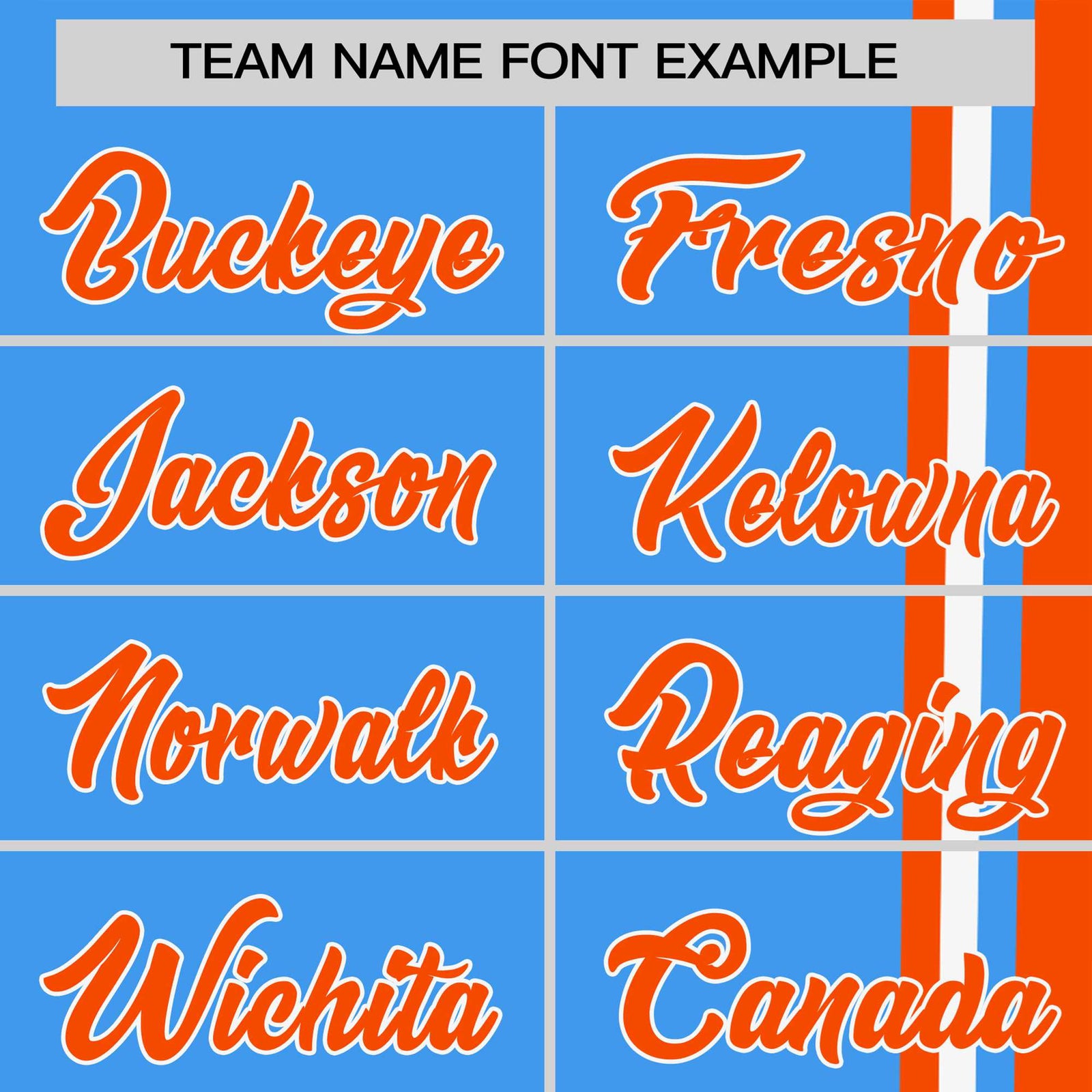 Custom Powder Blue Orange-White Crew neck Color Contrast Design T-Shirts