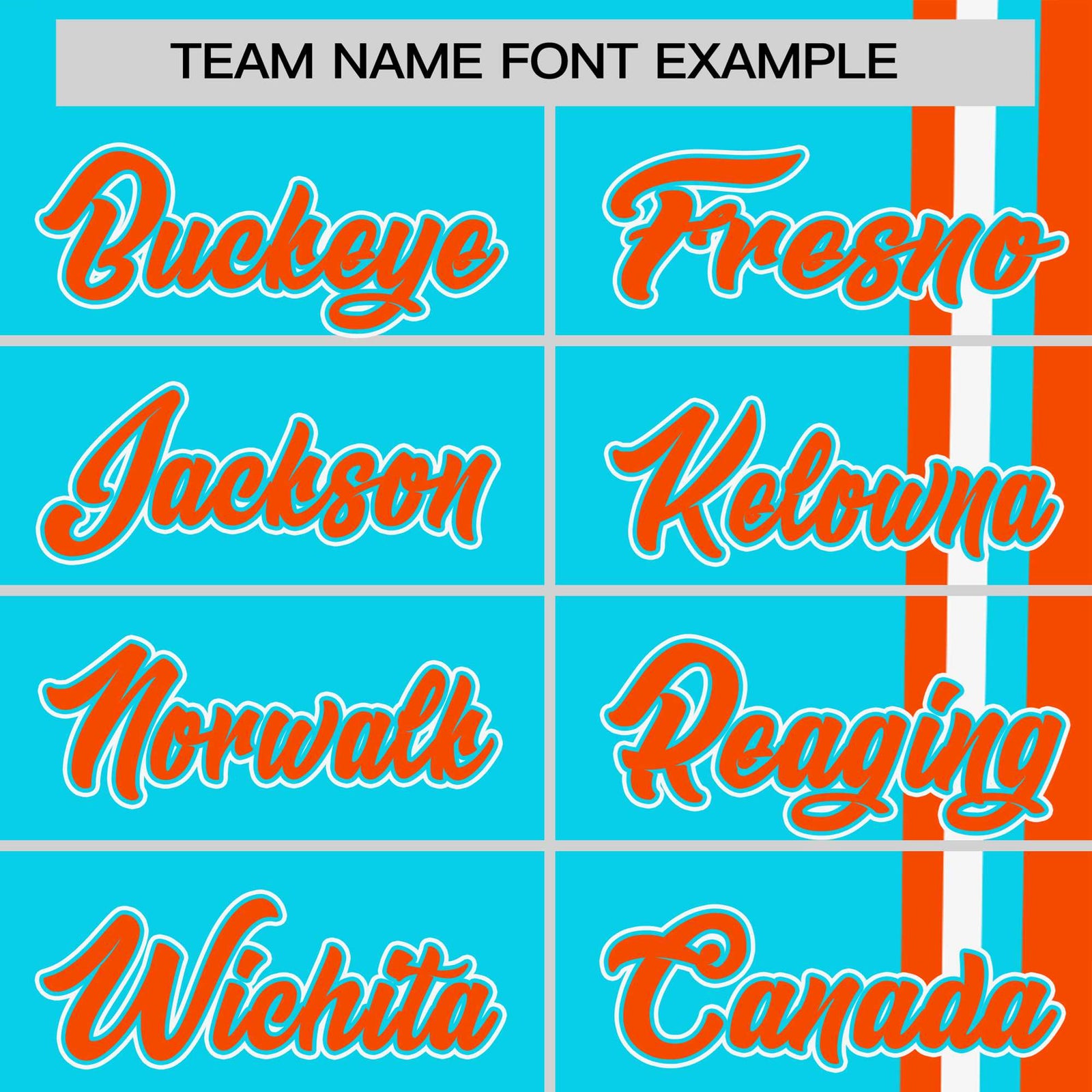 Custom Sky Blue Orange-White Crew neck Color Contrast Design T-Shirts