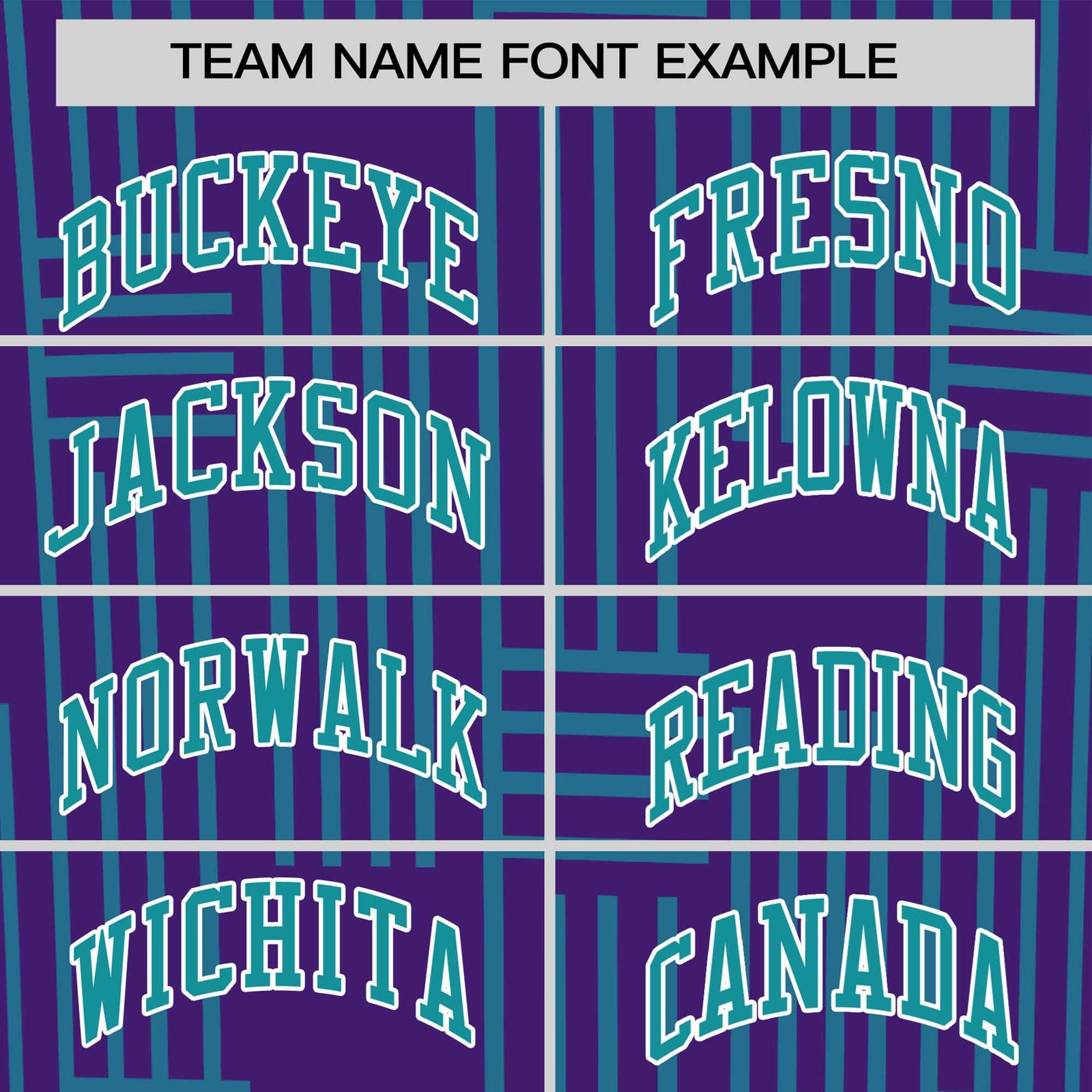 Custom Purple Aqua Personalized Line Pattern Performance T-Shirt