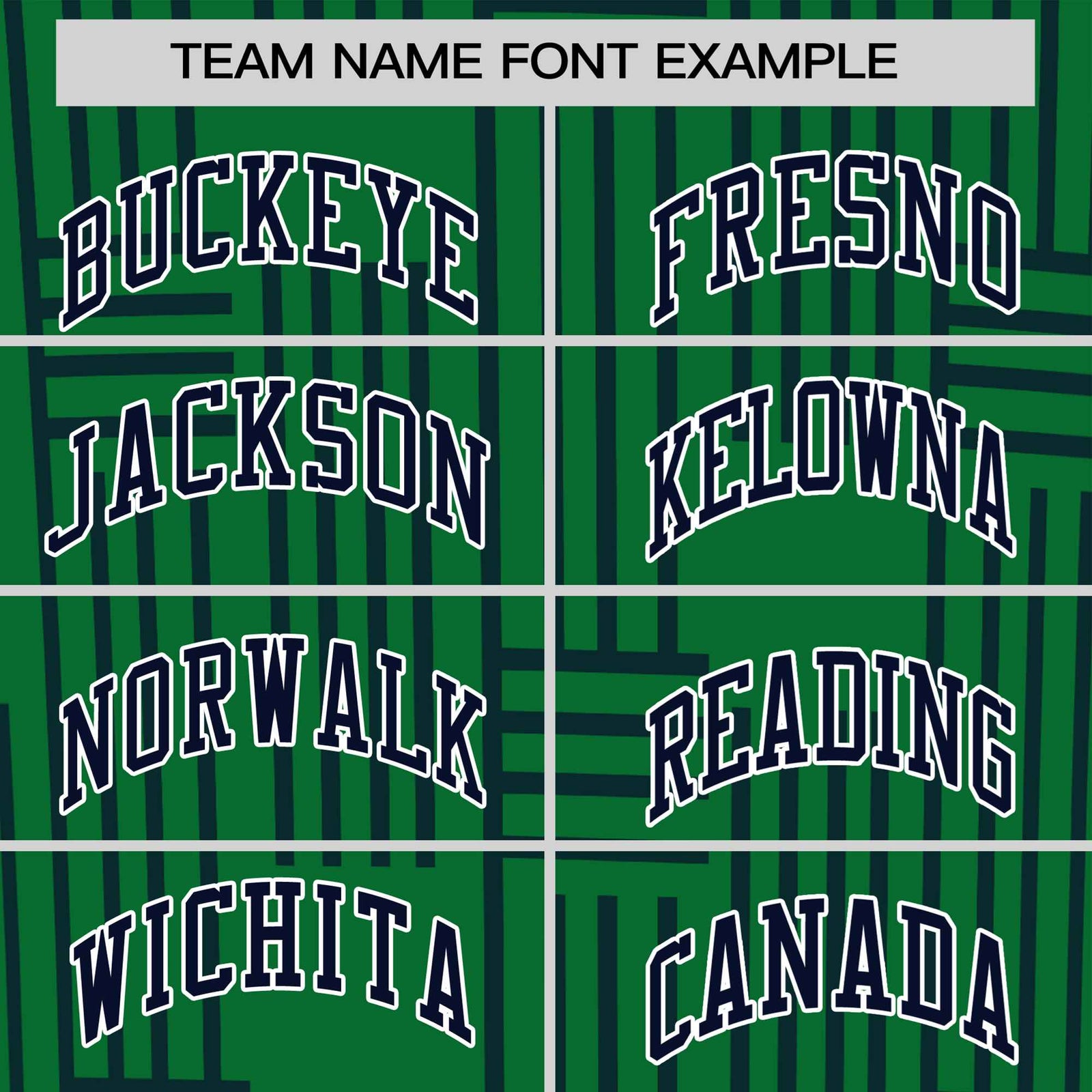 Custom Kelly Green-Navy Personalized Line Pattern Performance T-Shirt