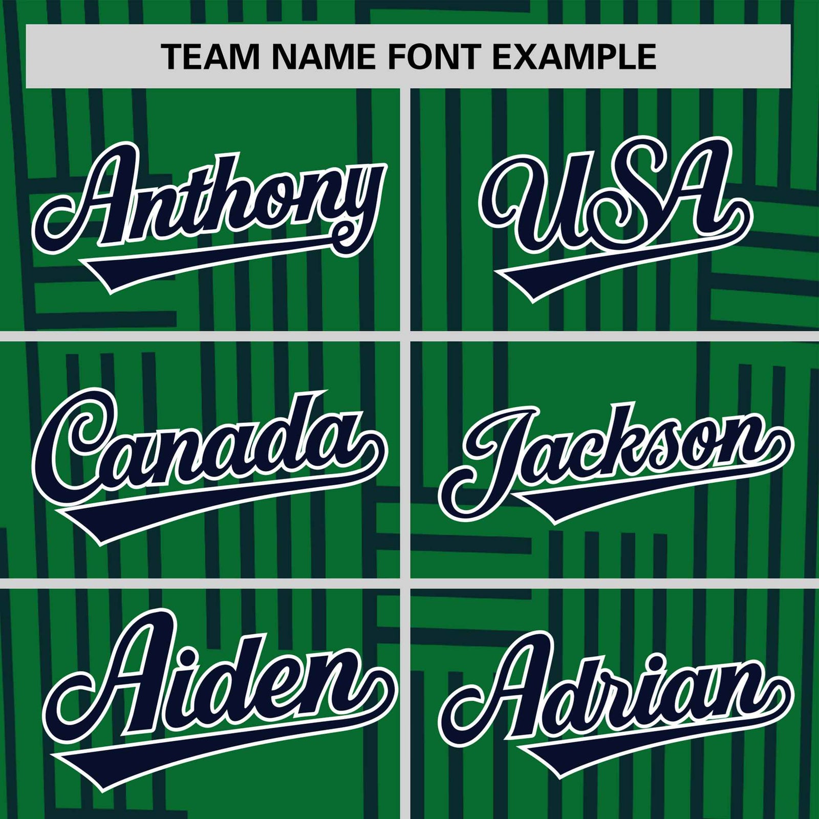 Custom Kelly Green-Navy Personalized Line Pattern Performance T-Shirt
