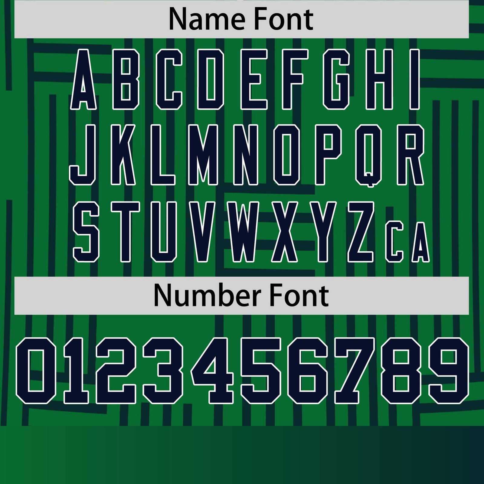 Custom Kelly Green-Navy Personalized Line Pattern Performance T-Shirt