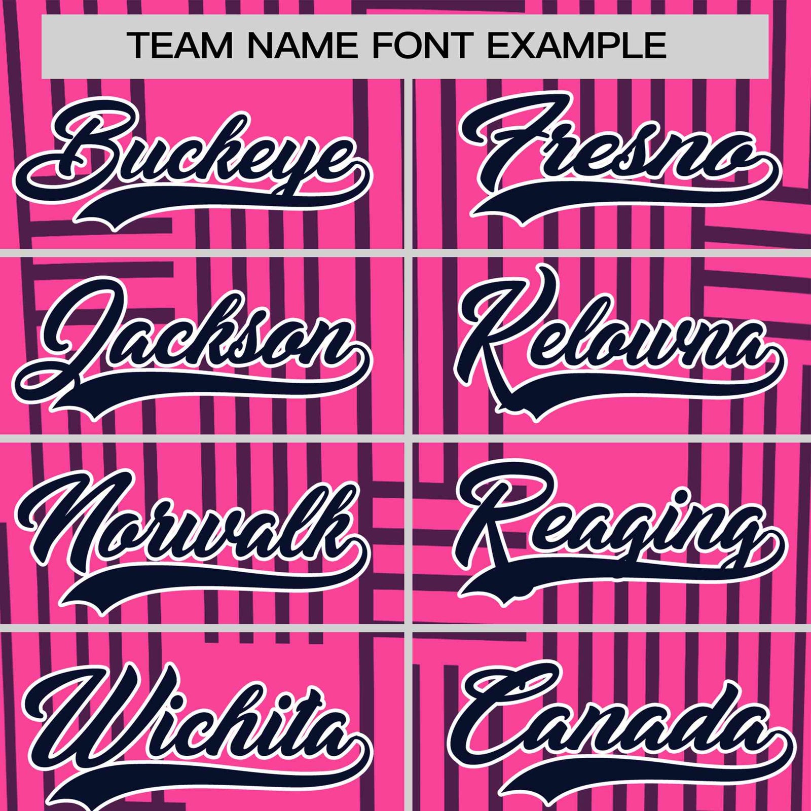 Custom Pink Navy Personalized Line Pattern Performance T-Shirt