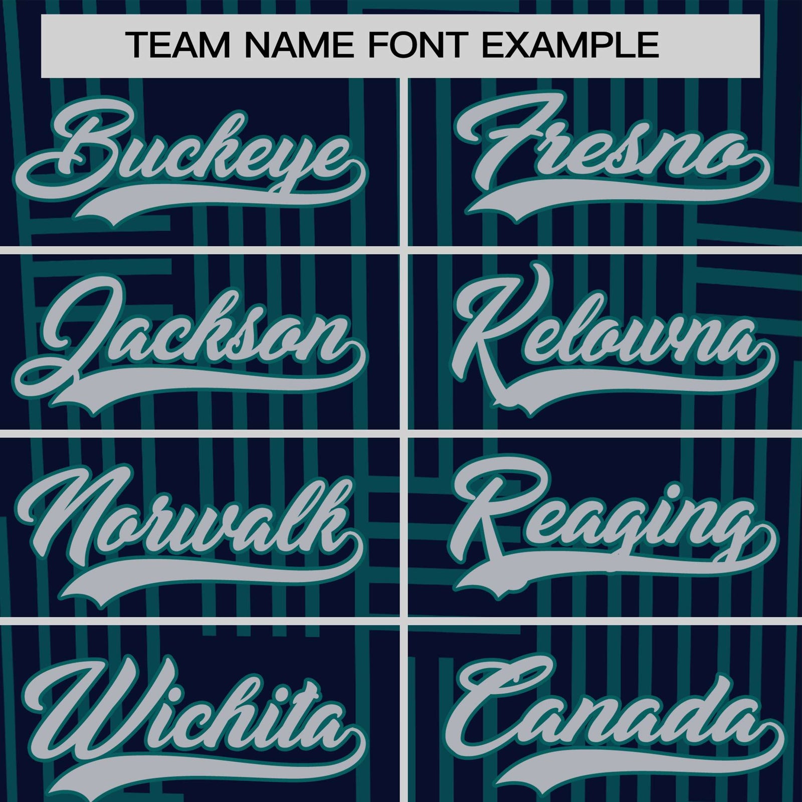 Custom Navy Aqua Personalized Line Pattern Performance T-Shirt