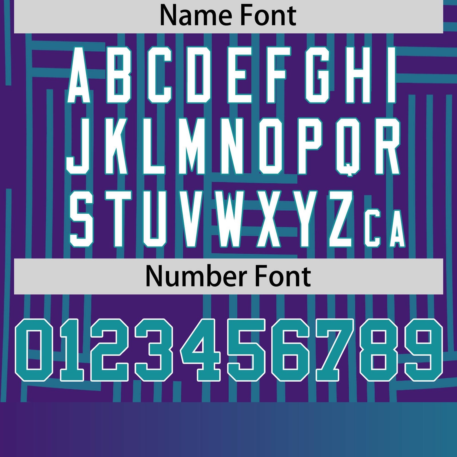 Custom Purple Aqua Personalized Line Pattern Performance T-Shirt