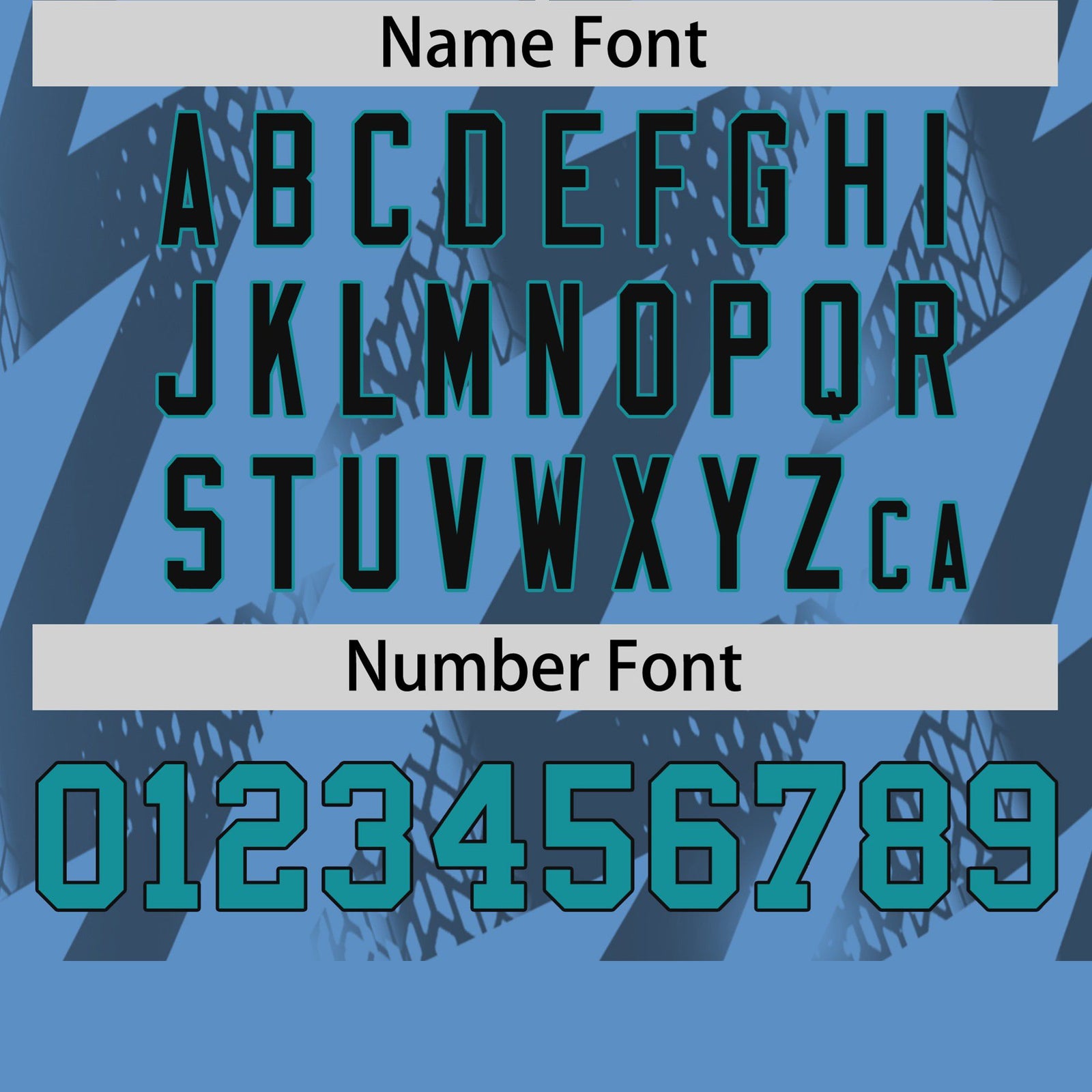 Custom Powder Blue Crew neck Wheel Triangle Design Performance T-Shirt