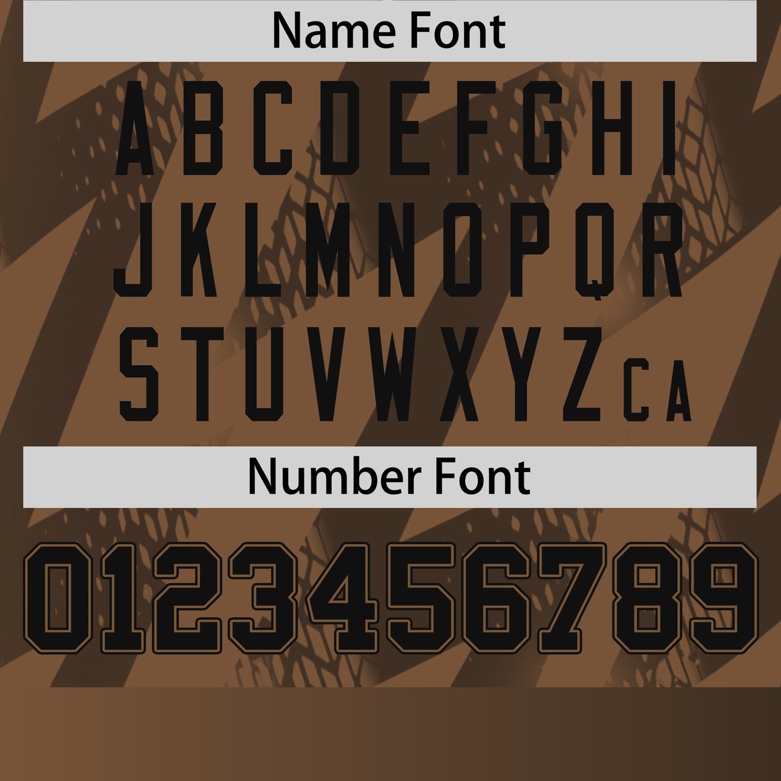 Custom Brown Crew neck Wheel Triangle Design Performance T-Shirt