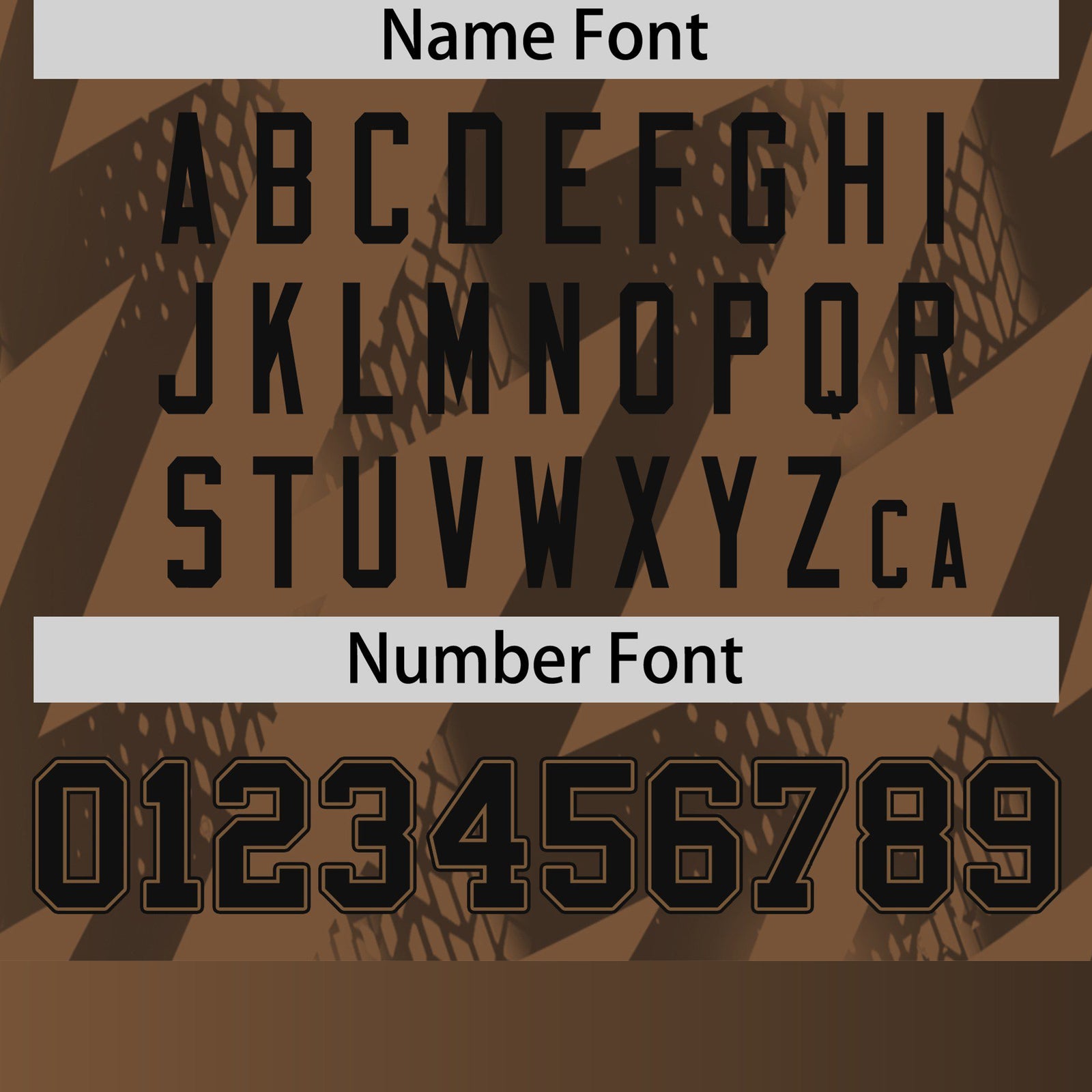 Custom Brown Crew neck Wheel Triangle Design Performance T-Shirt