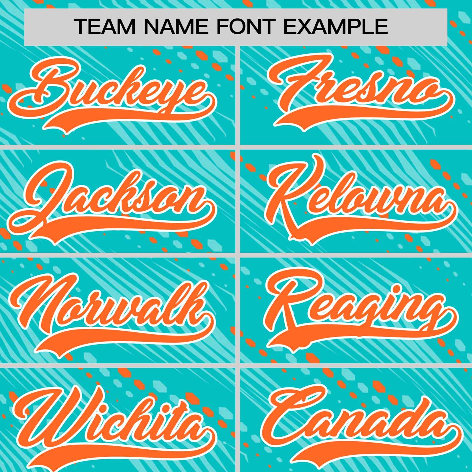 Custom Aqua Orange Personalized Dotted Line Graffiti Pattern Performance T-Shirt