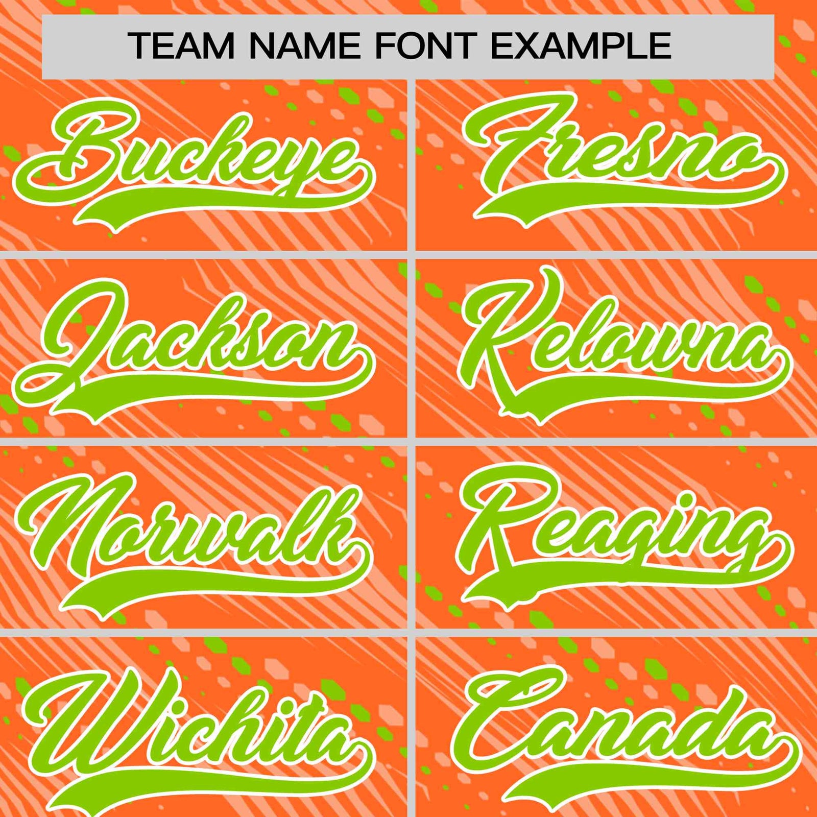 Custom Orange Neon Green Personalized Dotted Line Graffiti Pattern Performance T-Shirt