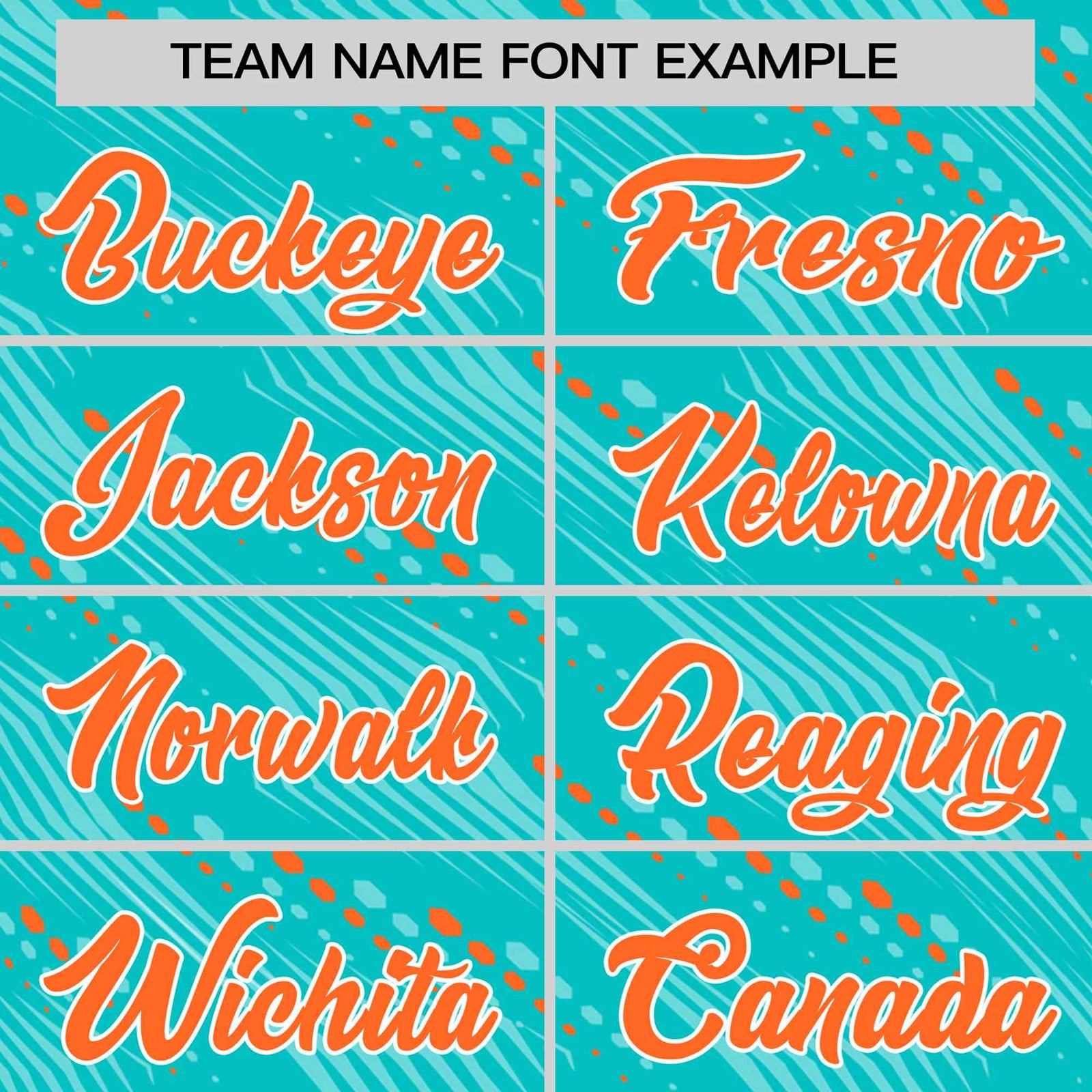 Custom Aqua Orange Personalized Dotted Line Graffiti Pattern Performance T-Shirt