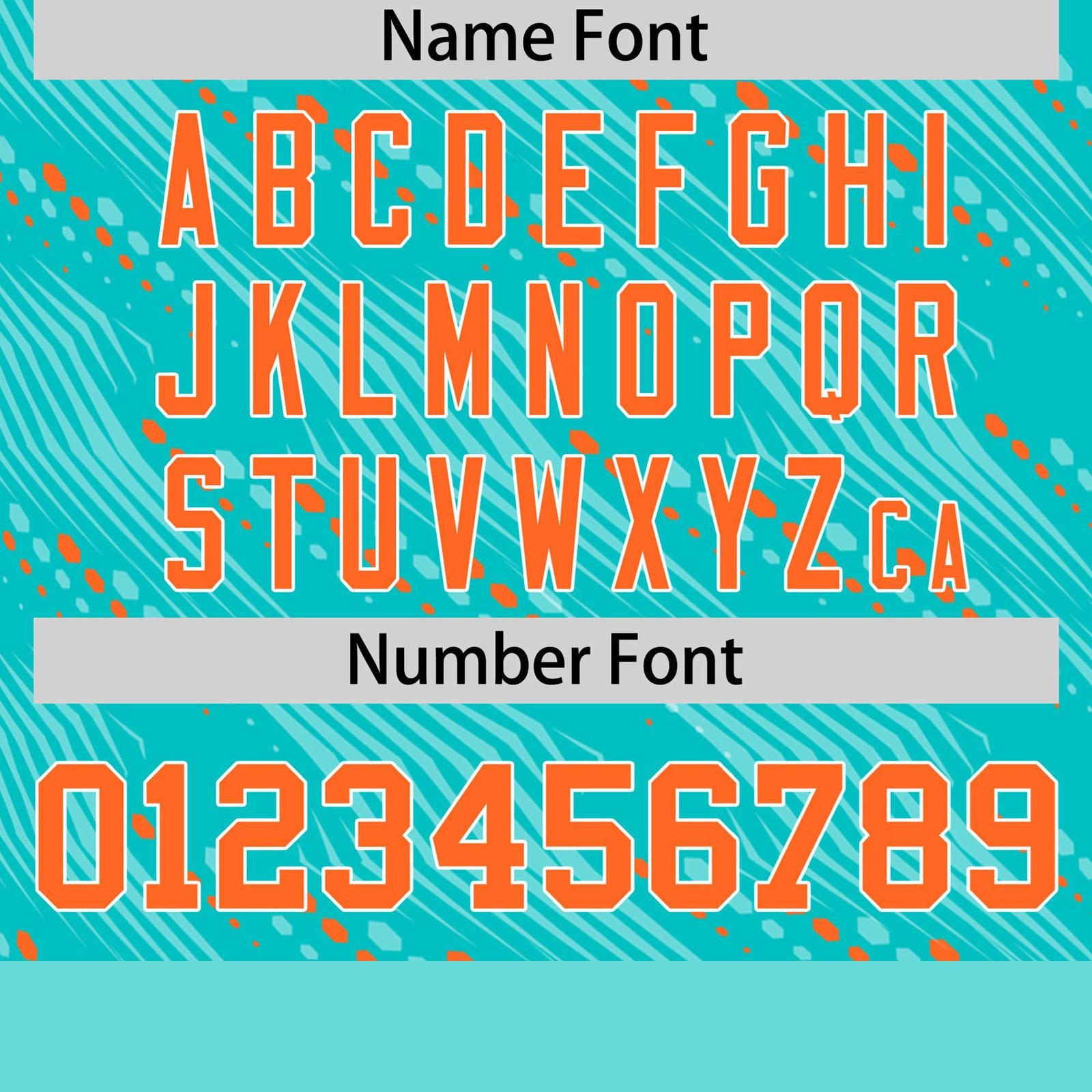 Custom Aqua Orange Personalized Dotted Line Graffiti Pattern Performance T-Shirt