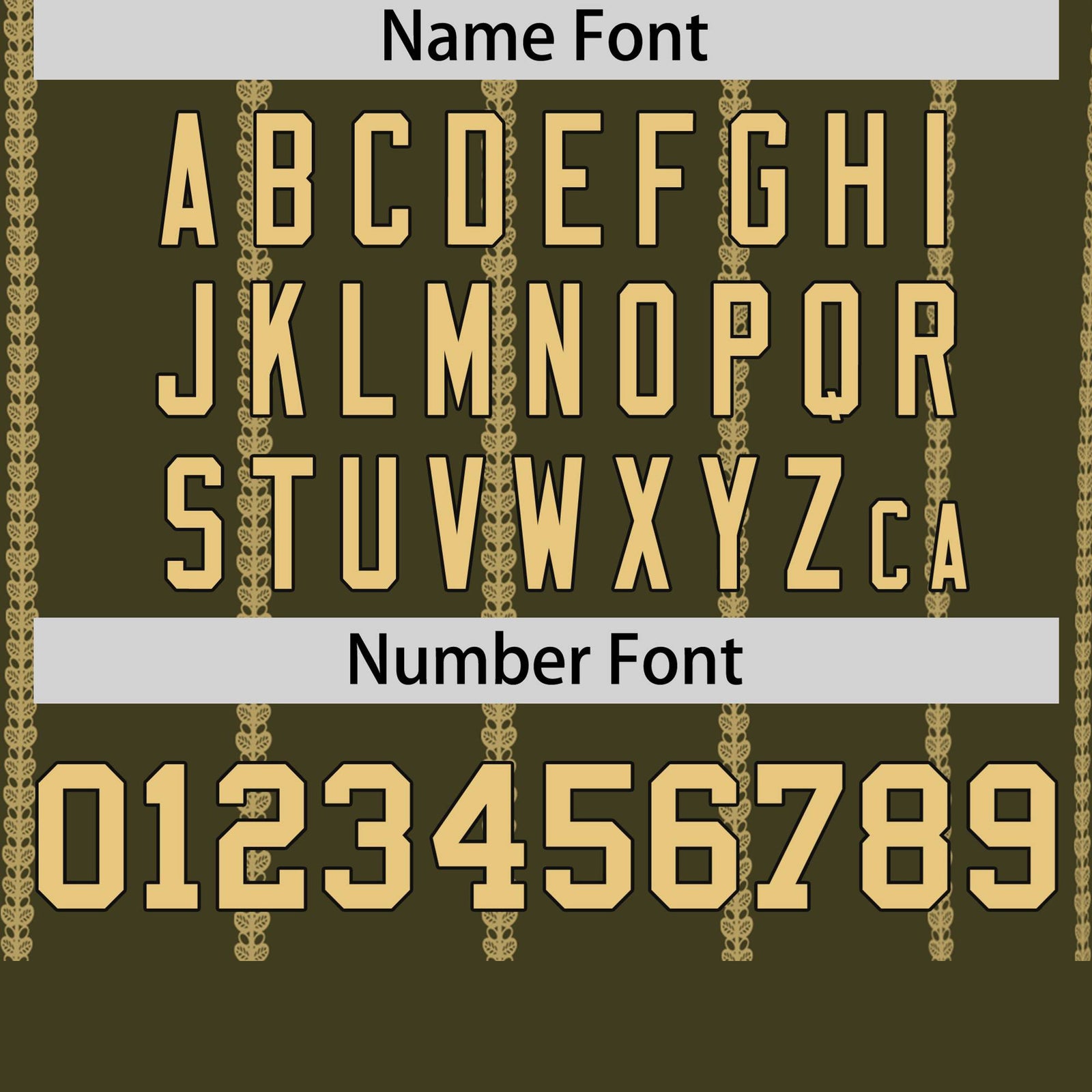 Custom Olive Old Gold Personalized Vertical Stripe Pattern Performance T-Shirt