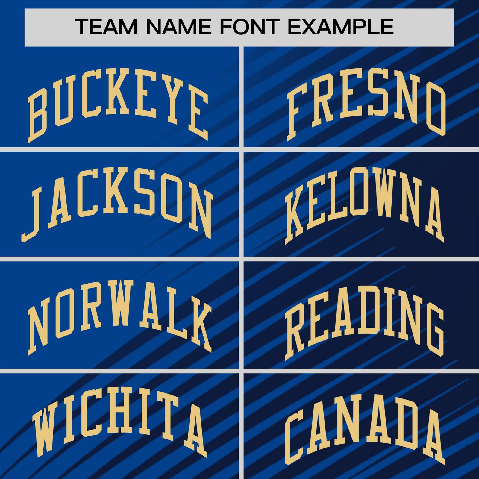 Custom Navy Royal Blue 3D Pattern Design Gradient Slope Shapes Performance T-Shirt