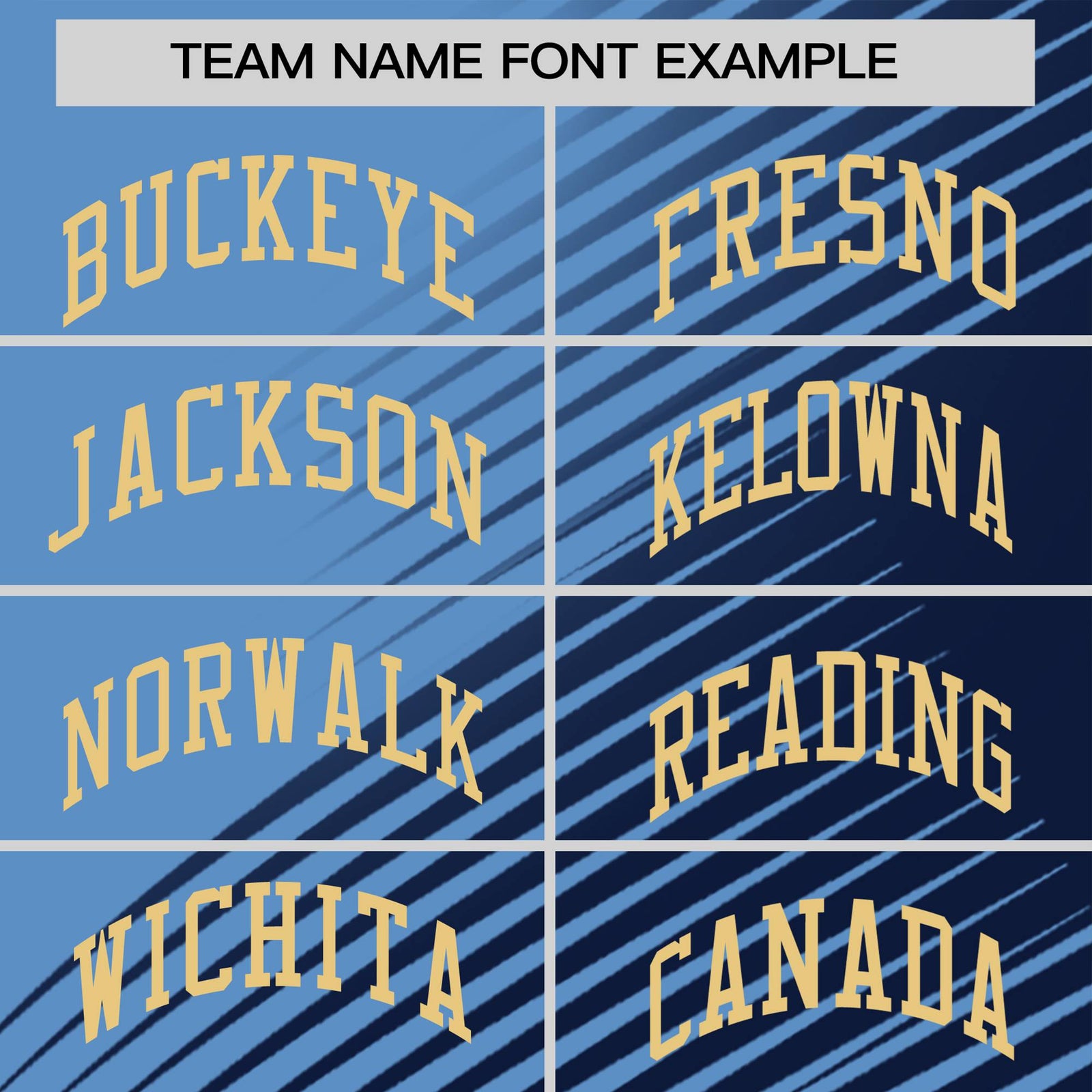 Custom Navy Powder Blue 3D Pattern Design Gradient Slope Shapes Performance T-Shirt