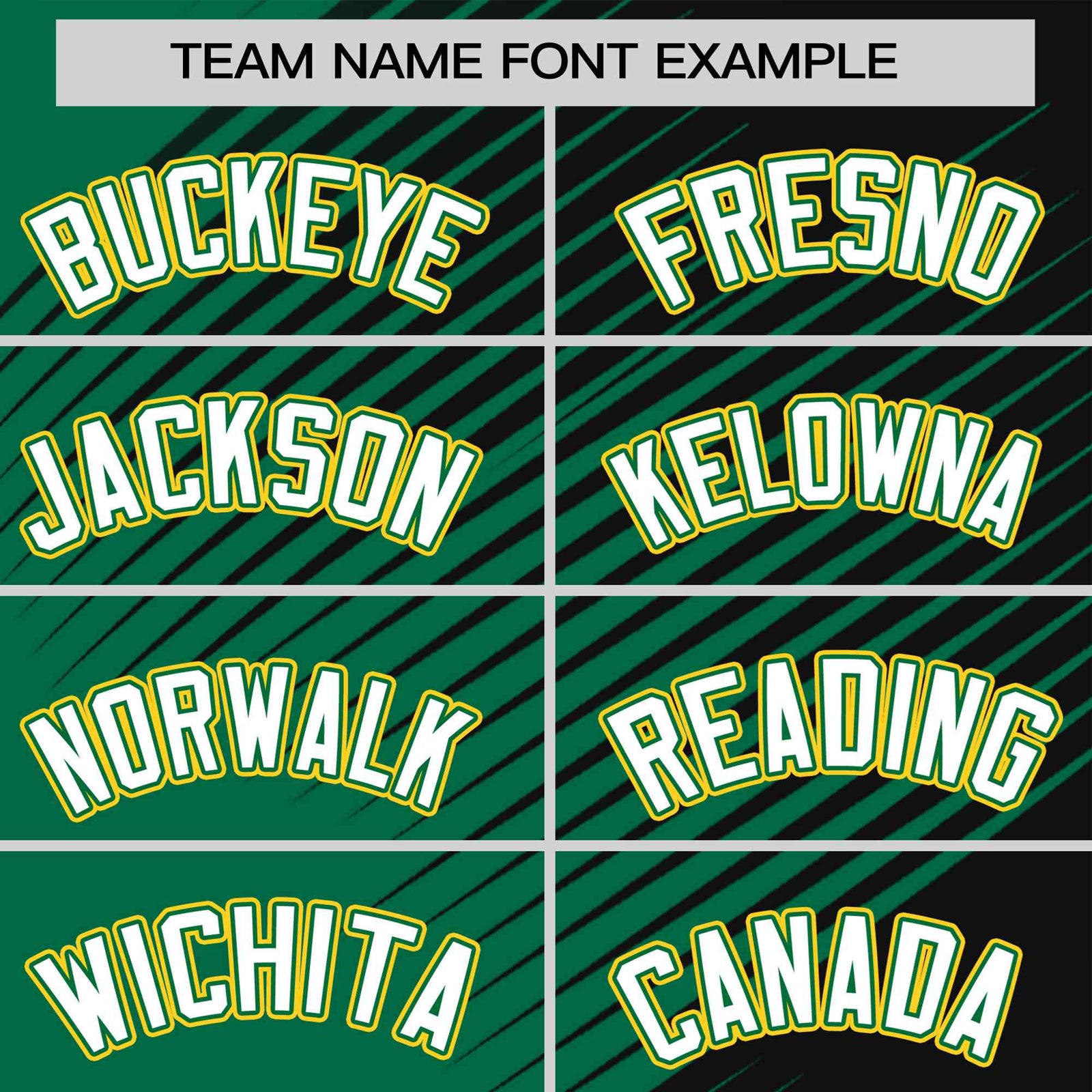 Custom Black Kelly Green 3D Pattern Design Gradient Slope Shapes Performance T-Shirt