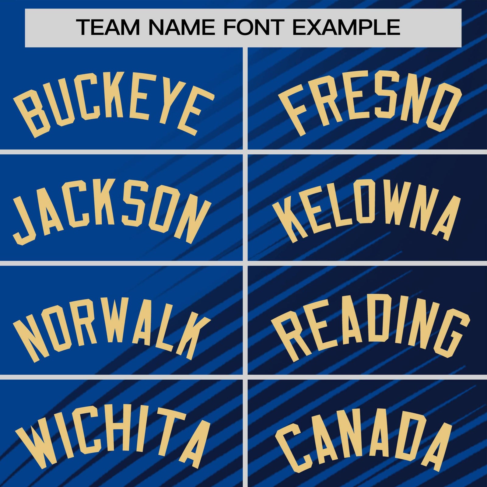 Custom Navy Royal Blue 3D Pattern Design Gradient Slope Shapes Performance T-Shirt