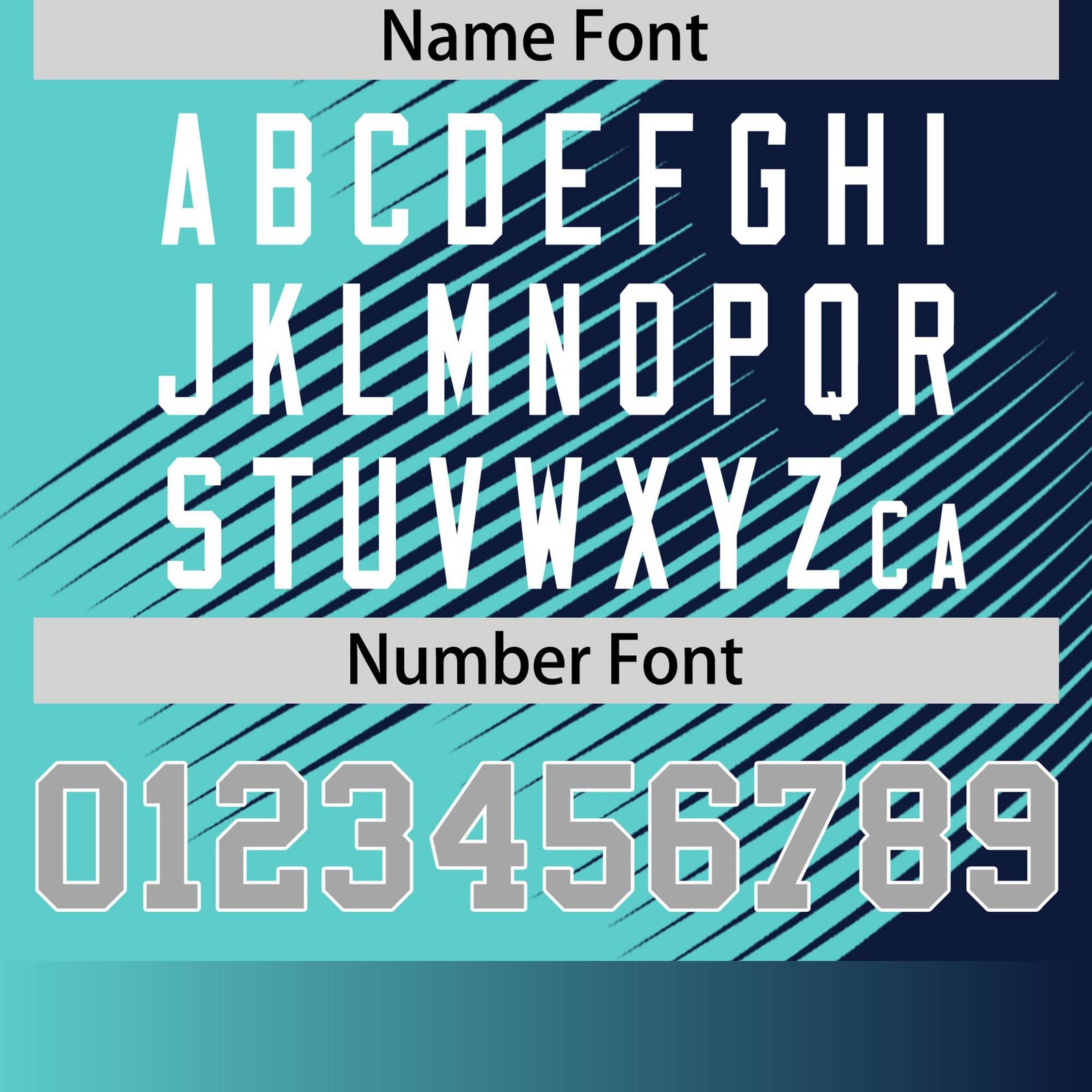 Custom Navy Bright Green 3D Pattern Design Gradient Slope Shapes Performance T-Shirt