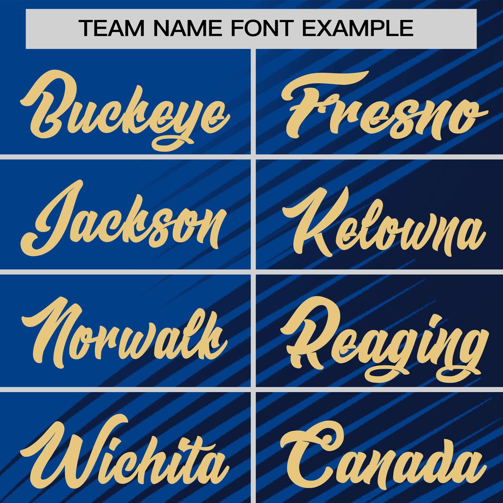 Custom Navy Royal Blue 3D Pattern Design Gradient Slope Shapes Performance T-Shirt