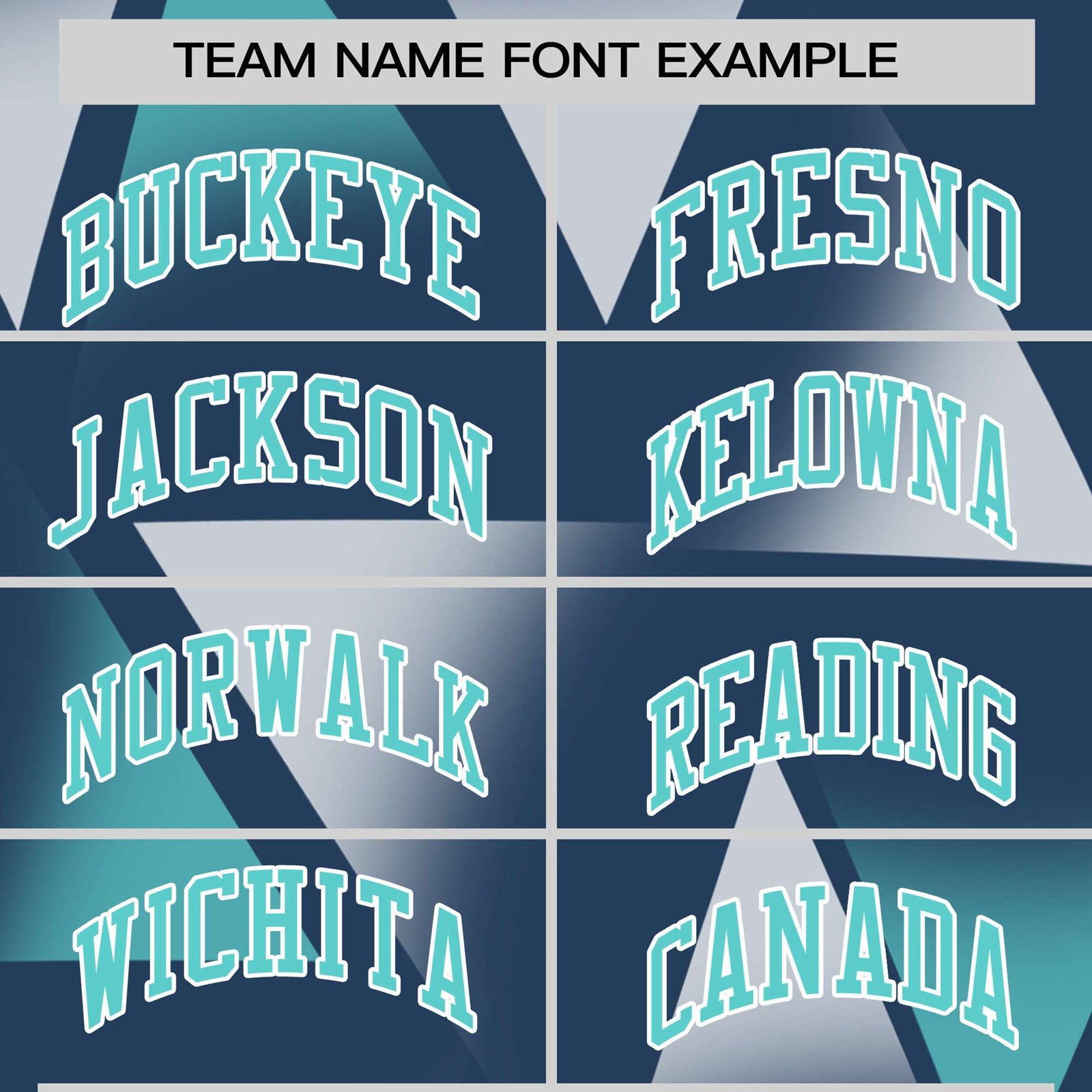 Custom Navy White-Aqua Personalized Triangular Pattern Performance T-Shirt