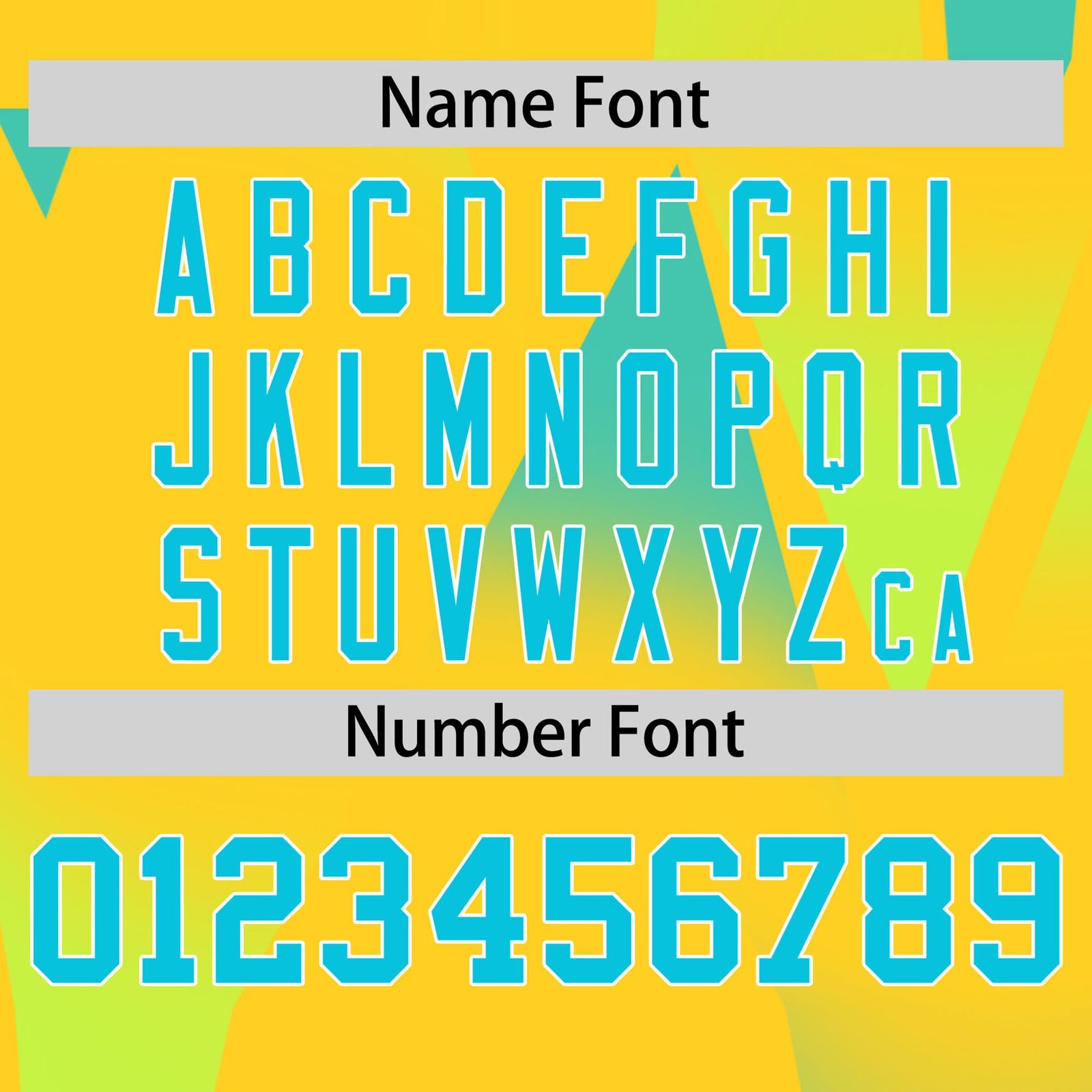 Custom Yellow Fluorescent Green-Aqua Personalized Triangular Pattern Performance T-Shirt