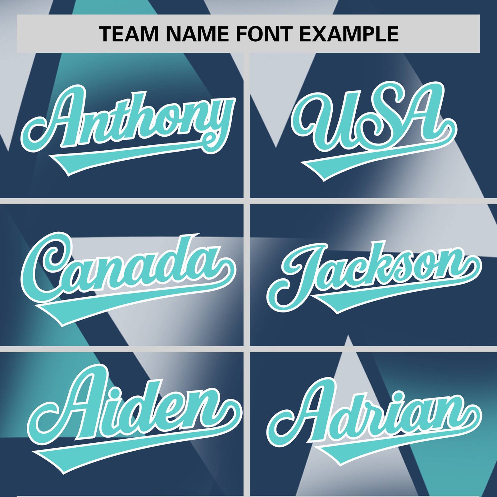 Custom Navy White-Aqua Personalized Triangular Pattern Performance T-Shirt