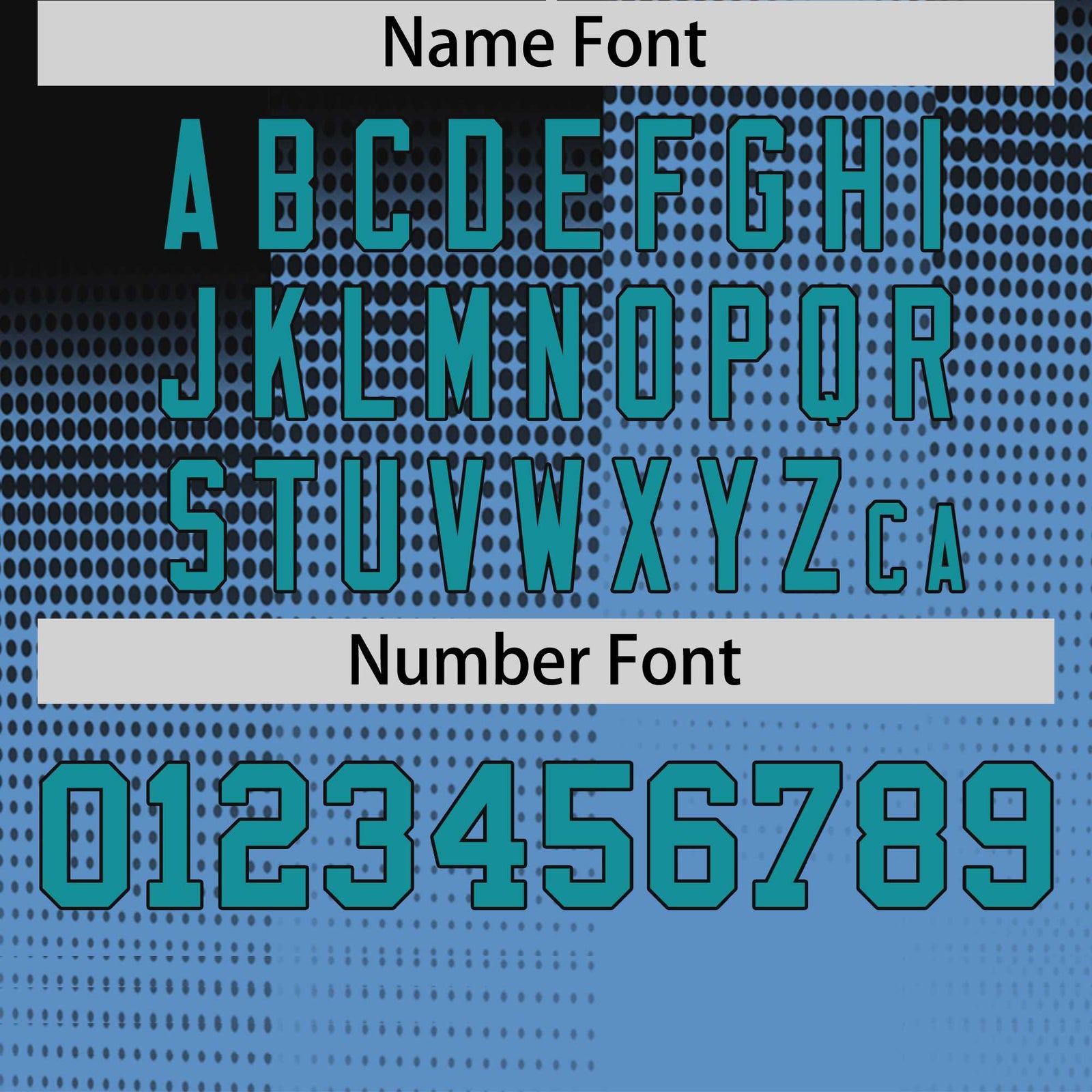 Custom Powder Blue Black Gradient Fashion Design Performance T-Shirt