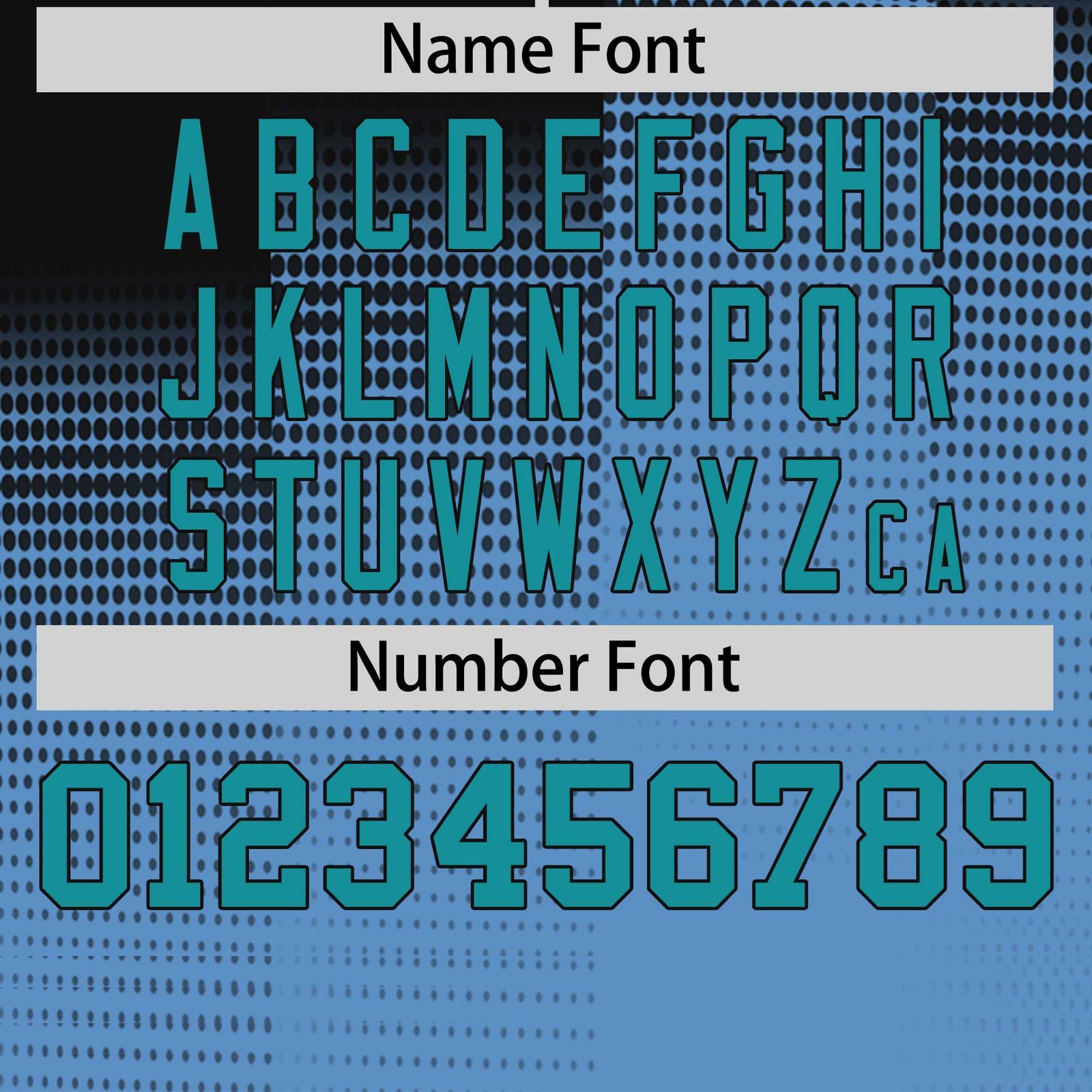 Custom Powder Blue Black Gradient Fashion Design Performance T-Shirt