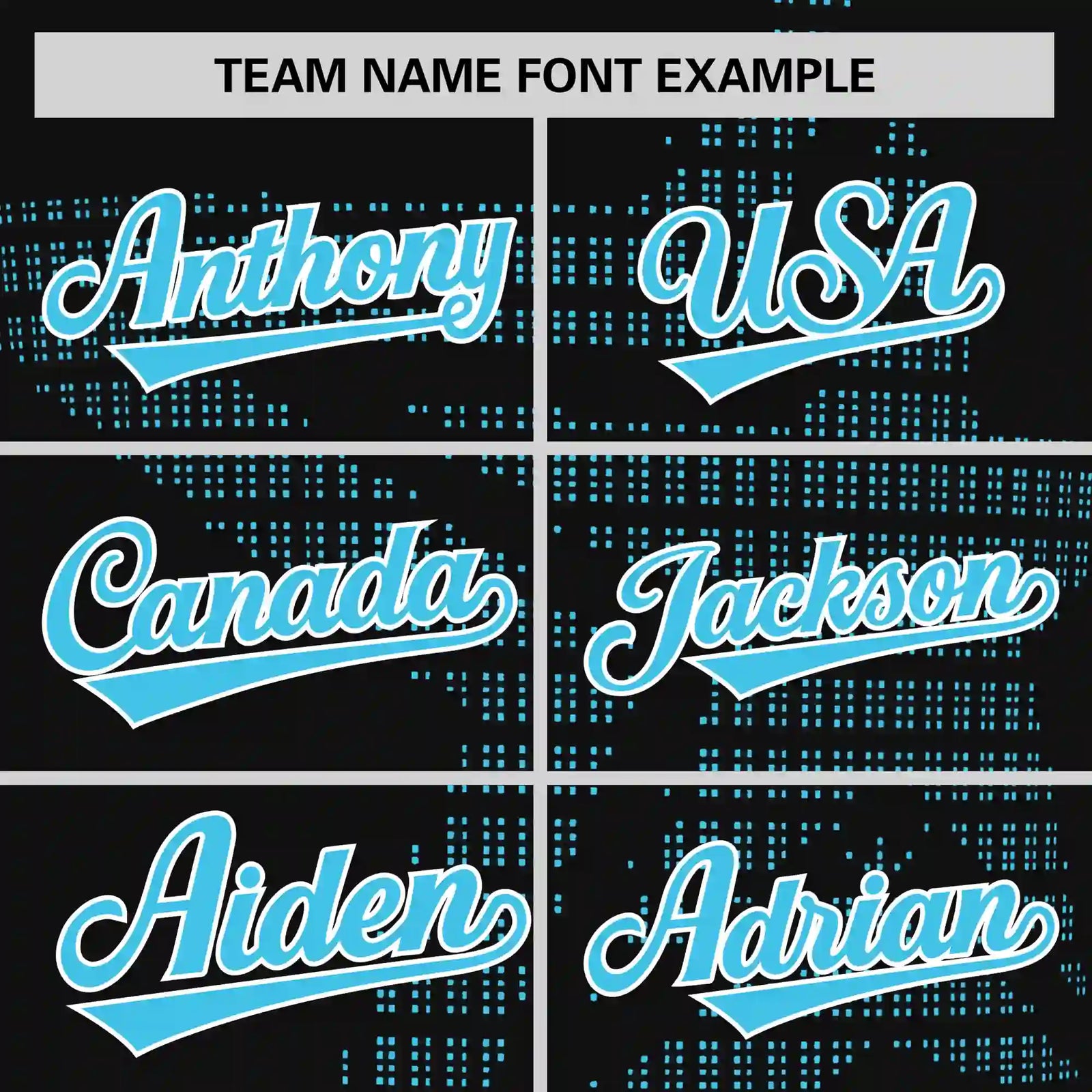 Custom Black Sky Blue Crew Neck Star Style Design Performance T-Shirt