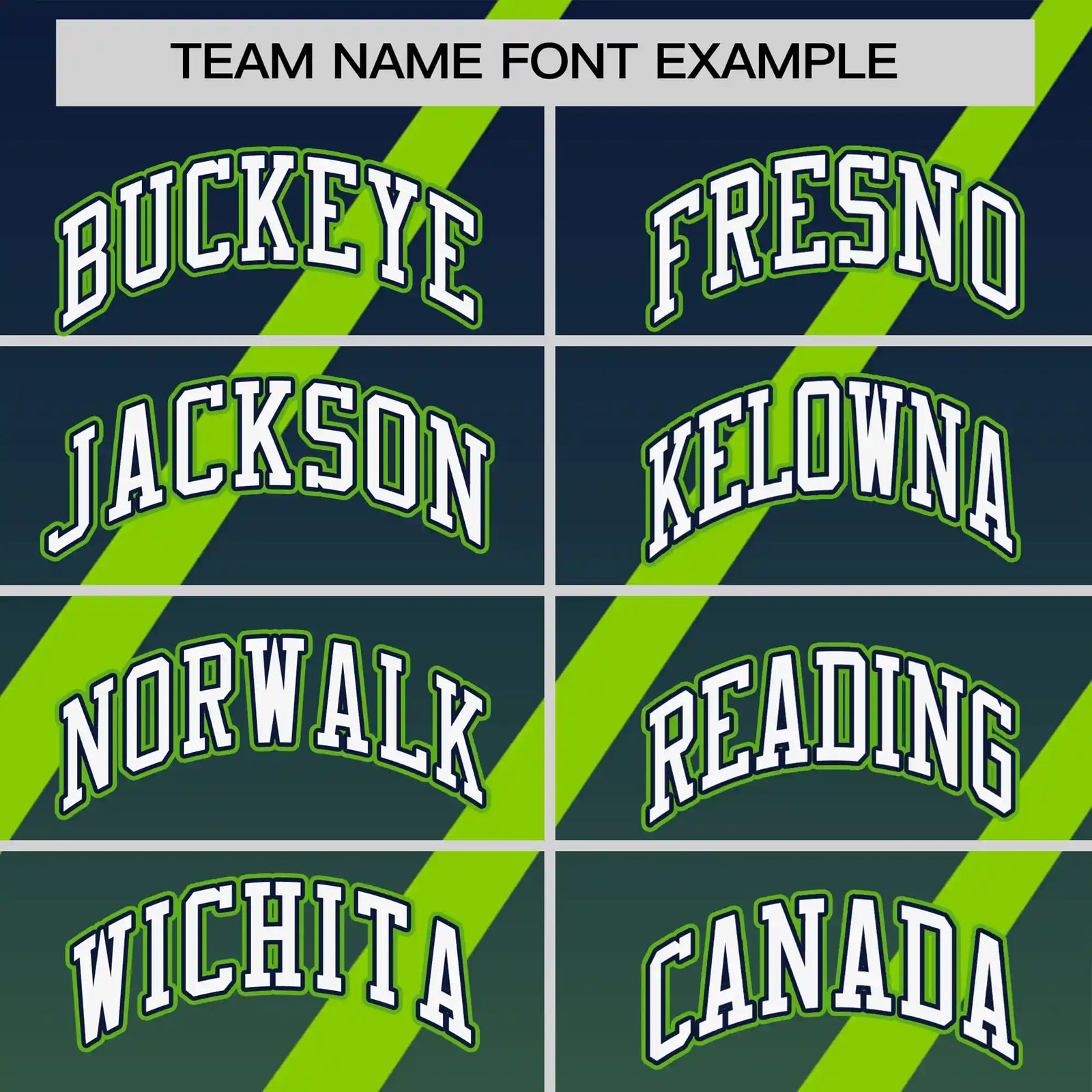 Custom Navy-Neon Green Gradient Fashion Diagonal Stripe Performance T-Shirt