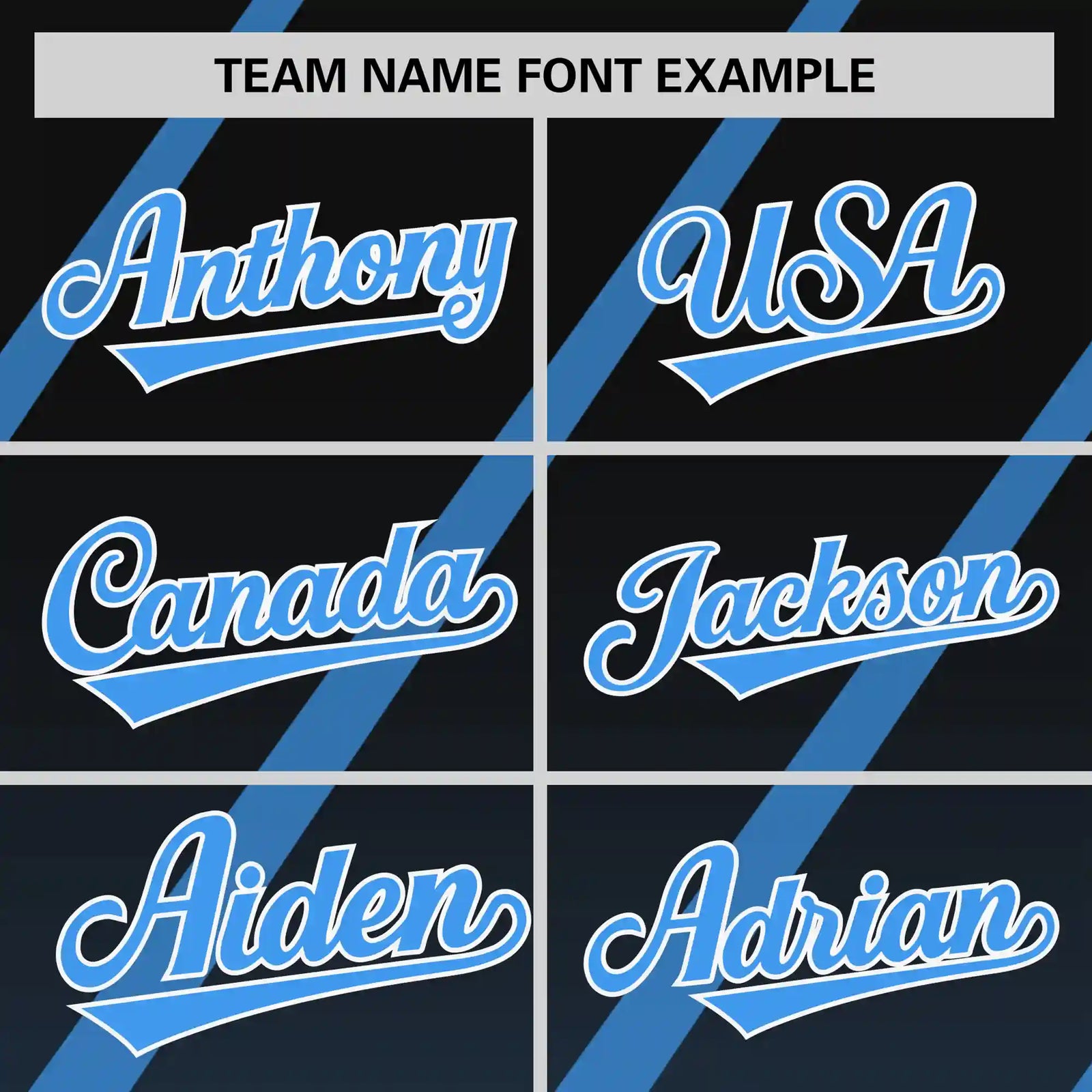 Custom Black-Powder Blue Gradient Fashion Diagonal Stripe Performance T-Shirt