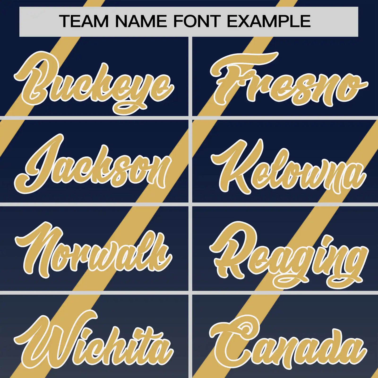 Custom Navy-Old Gold Gradient Fashion Diagonal Stripe Performance T-Shirt