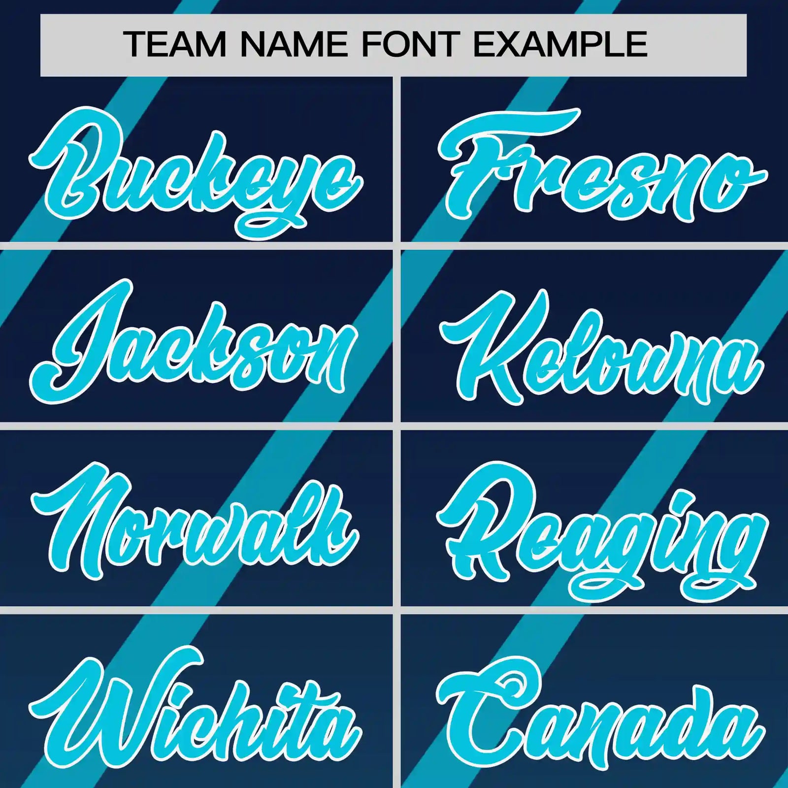 Custom Navy-Sky Blue Gradient Fashion Diagonal Stripe Performance T-Shirt