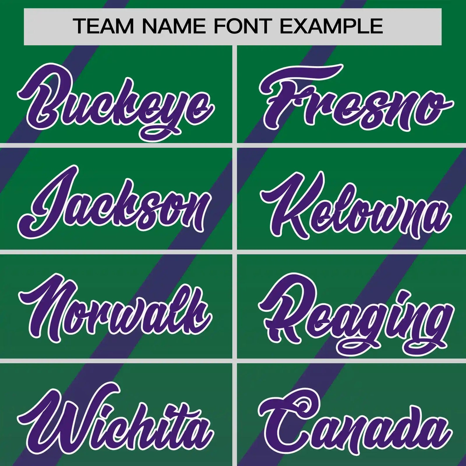 Custom Kelly Green-Purple Gradient Fashion Diagonal Stripe Performance T-Shirt