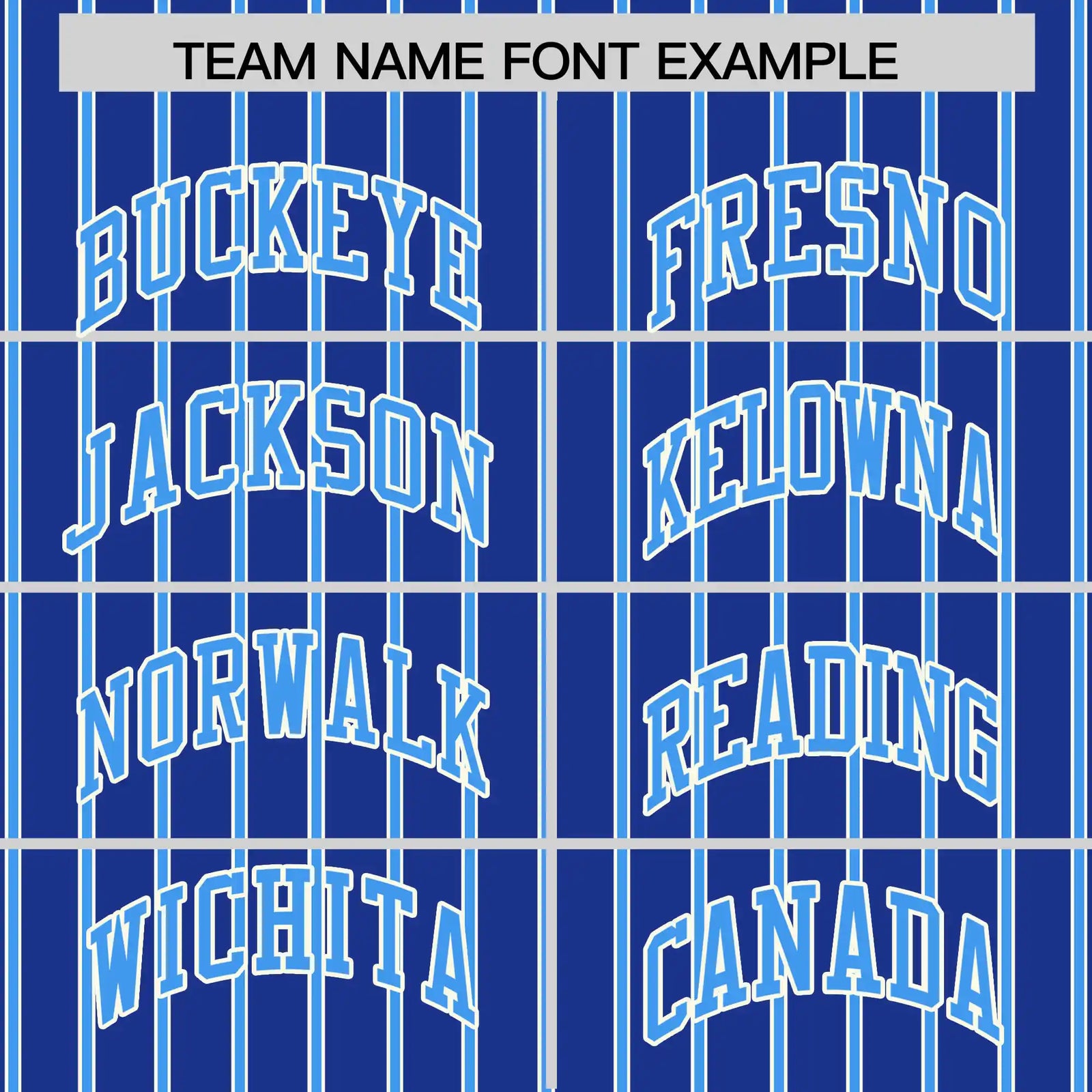 Custom Royal Blue White-Powder Blue Pinstripe Pattern Design Performance T-Shirt