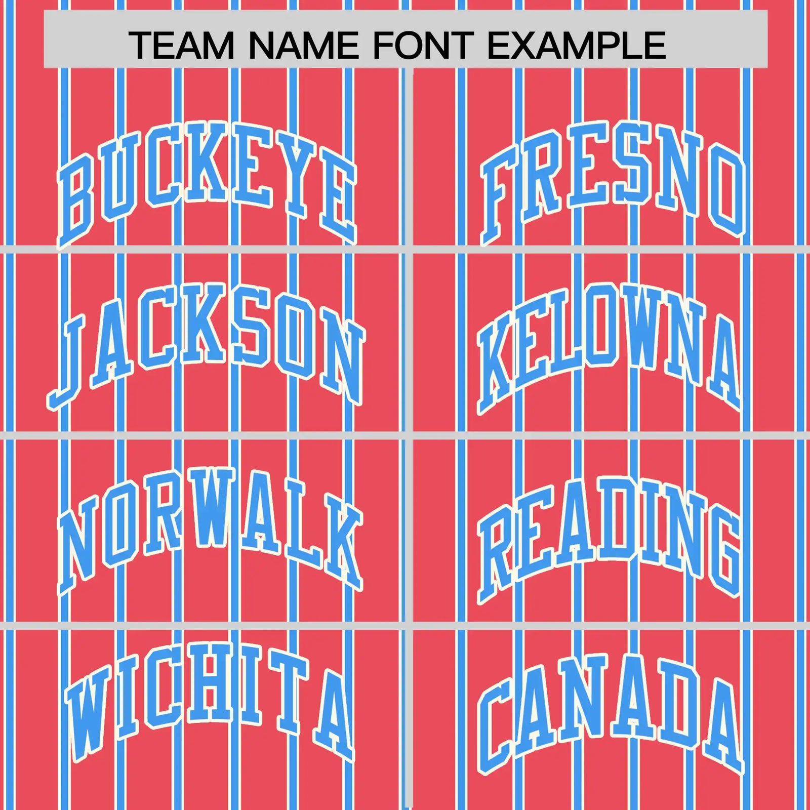 Custom Light Red White-Powder Blue Pinstripe Pattern Design Performance T-Shirt