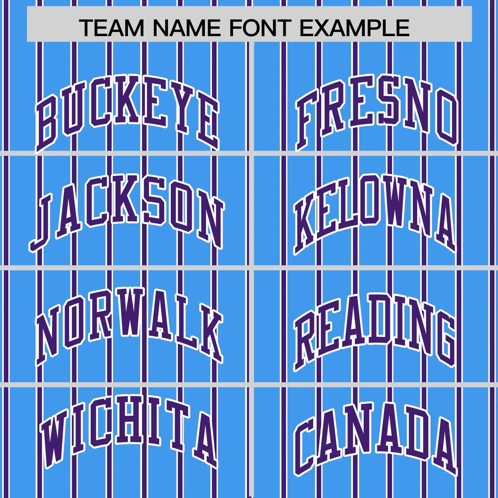 Custom Powder Blue White-Purple Pinstripe Pattern Design Performance T-Shirt