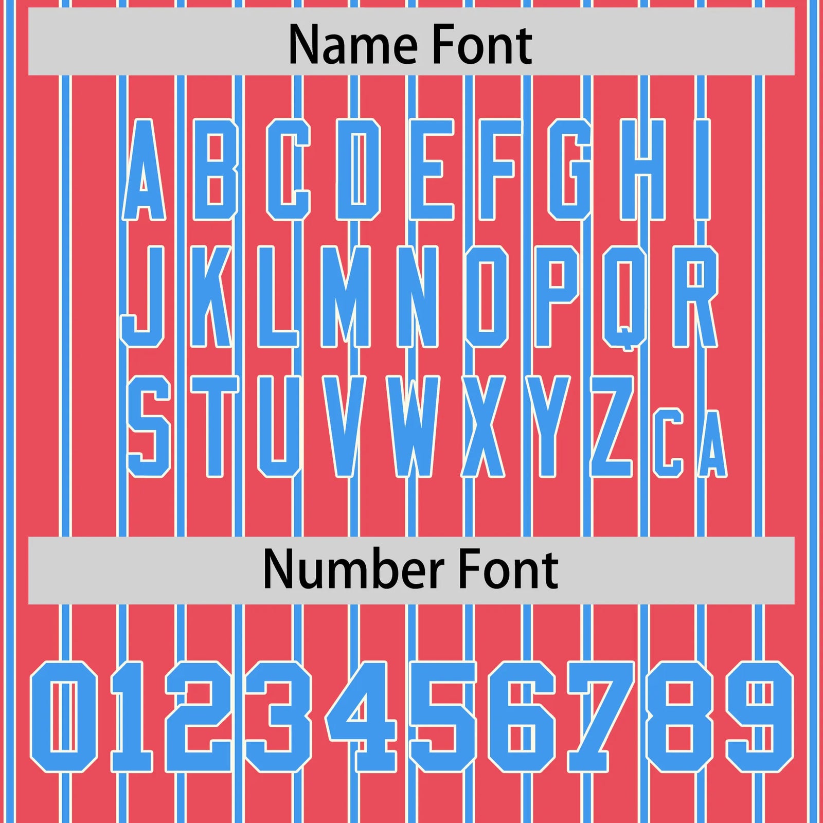 Custom Light Red White-Powder Blue Pinstripe Pattern Design Performance T-Shirt