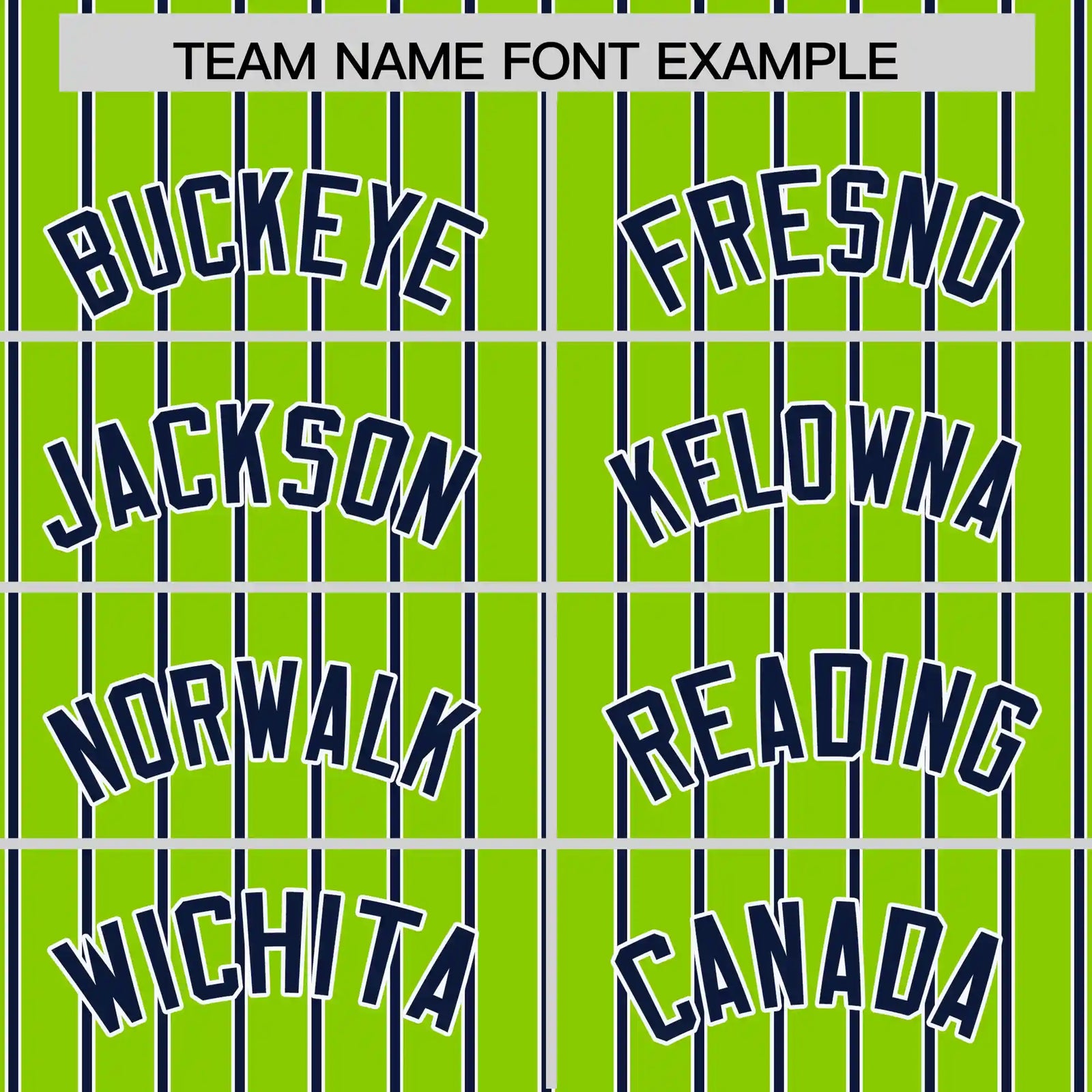 Custom Neon Green White-Navy Pinstripe Pattern Design Performance T-Shirt