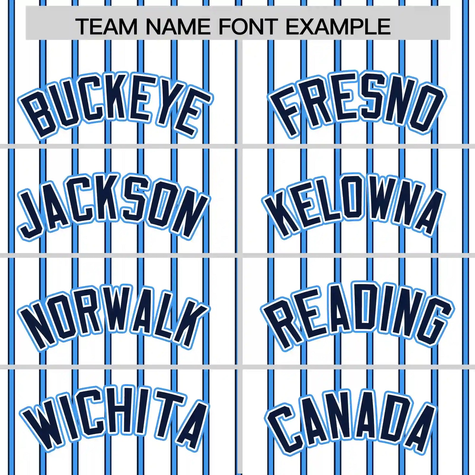 Custom White Powder Blue-Navy Pinstripe Pattern Design Performance T-Shirt