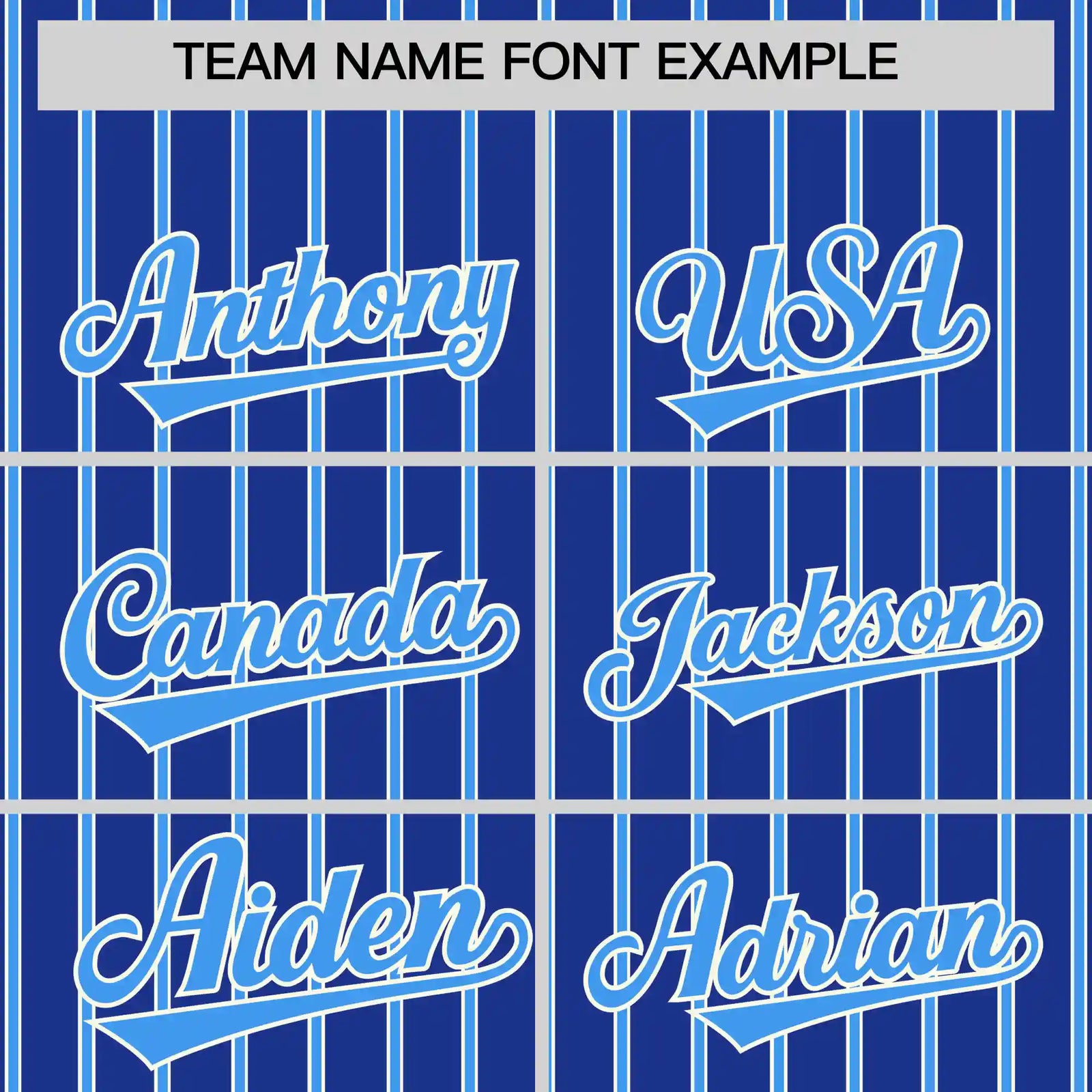 Custom Royal Blue White-Powder Blue Pinstripe Pattern Design Performance T-Shirt