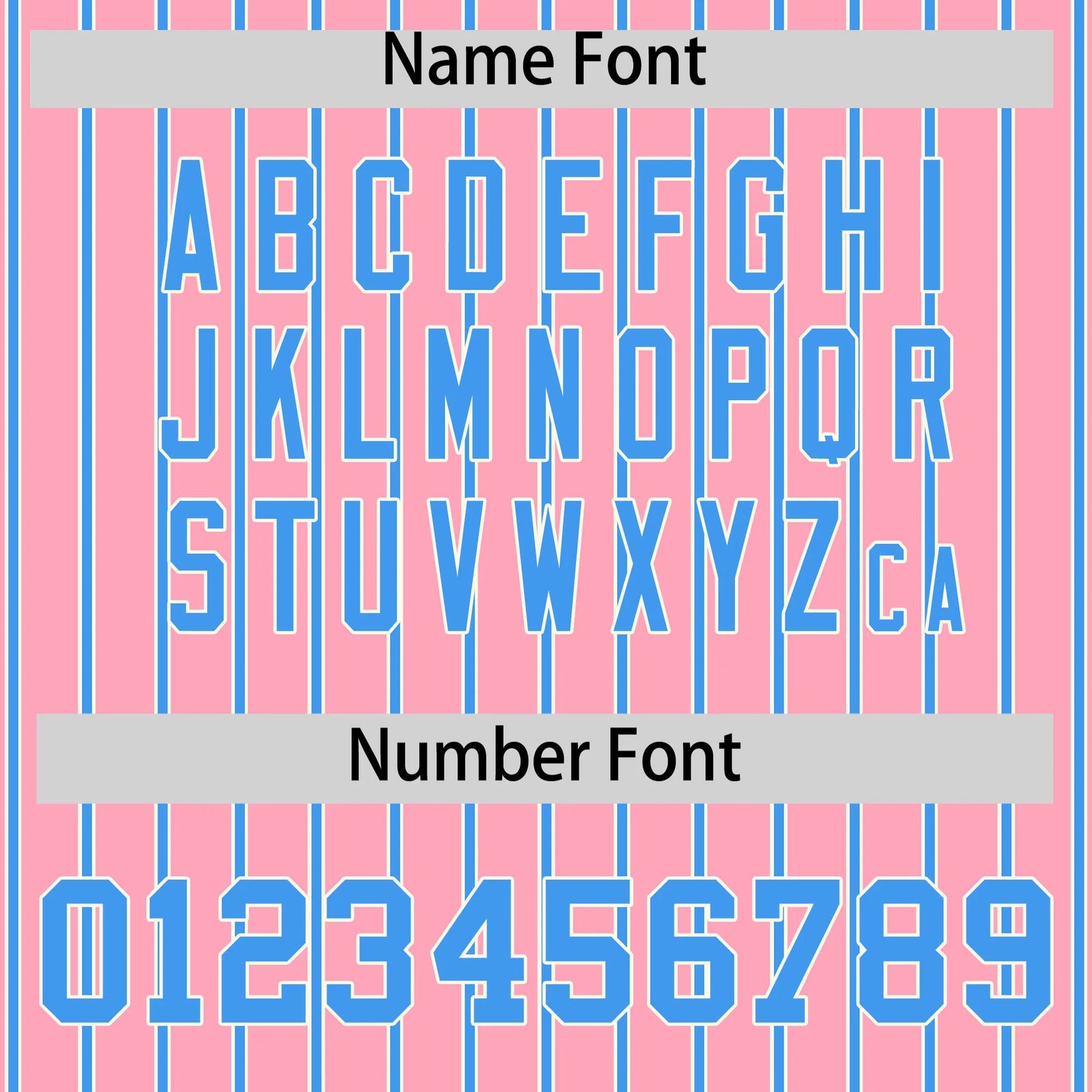 Custom Light Pink White-Powder Blue Pinstripe Pattern Design Performance T-Shirt