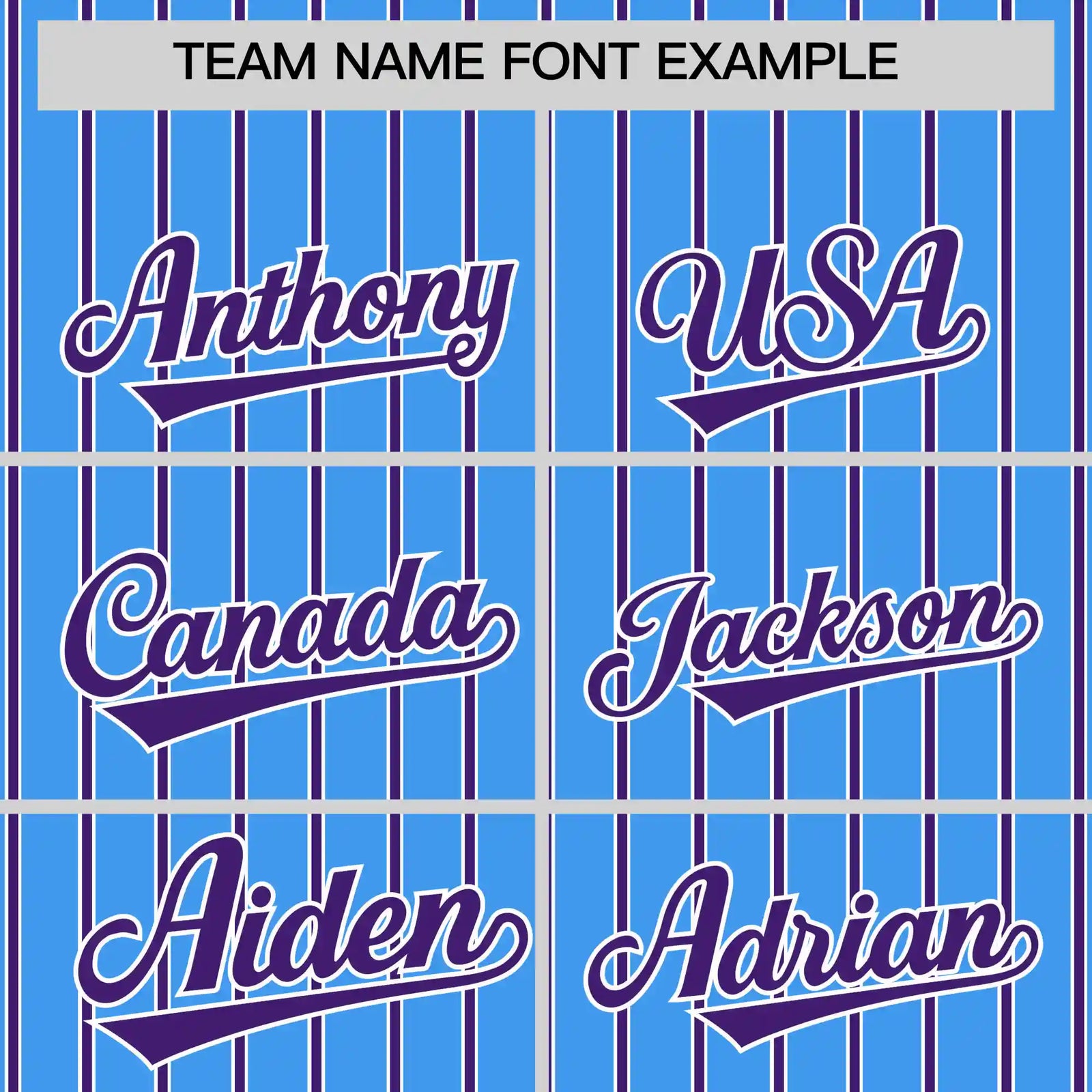 Custom Powder Blue White-Purple Pinstripe Pattern Design Performance T-Shirt