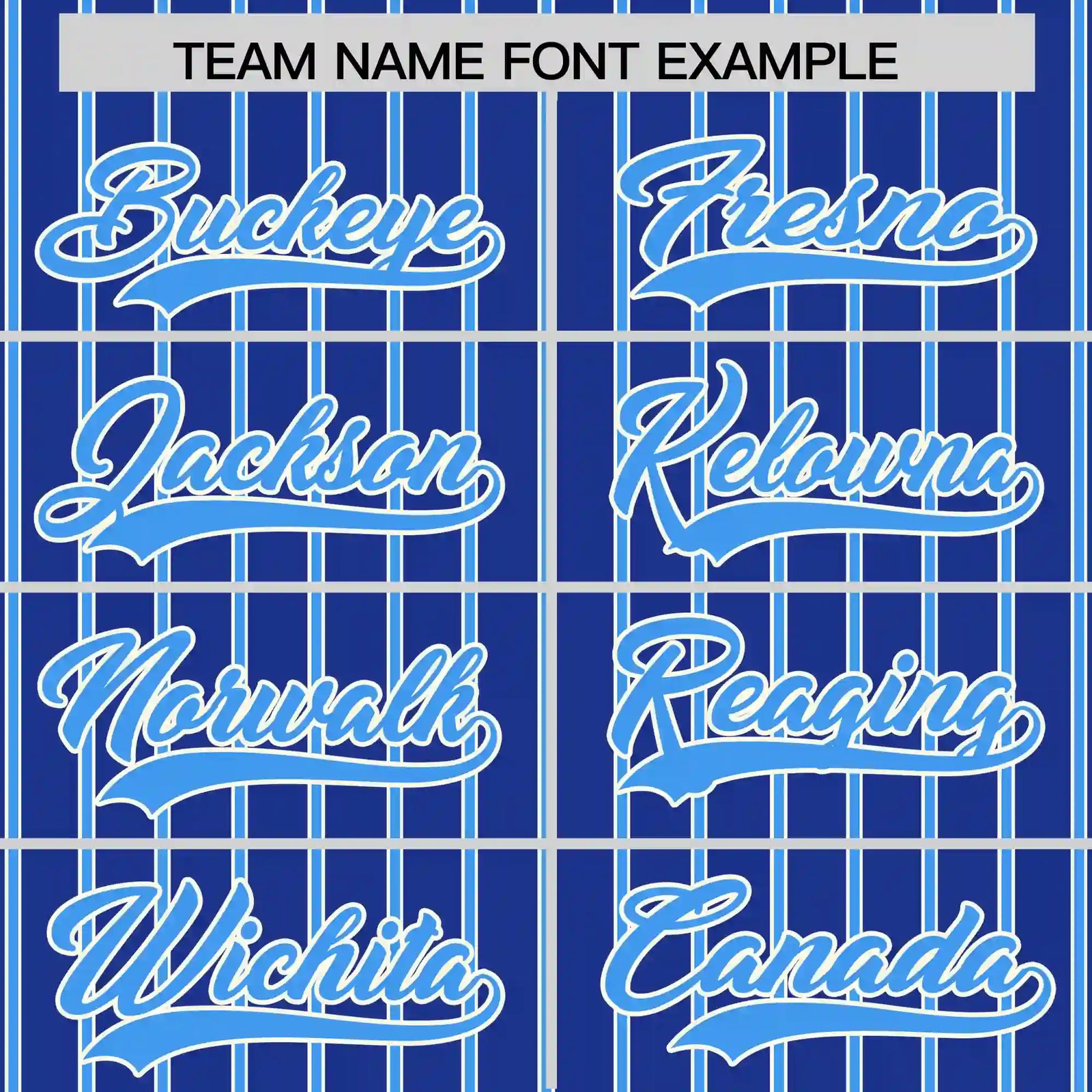 Custom Royal Blue White-Powder Blue Pinstripe Pattern Design Performance T-Shirt